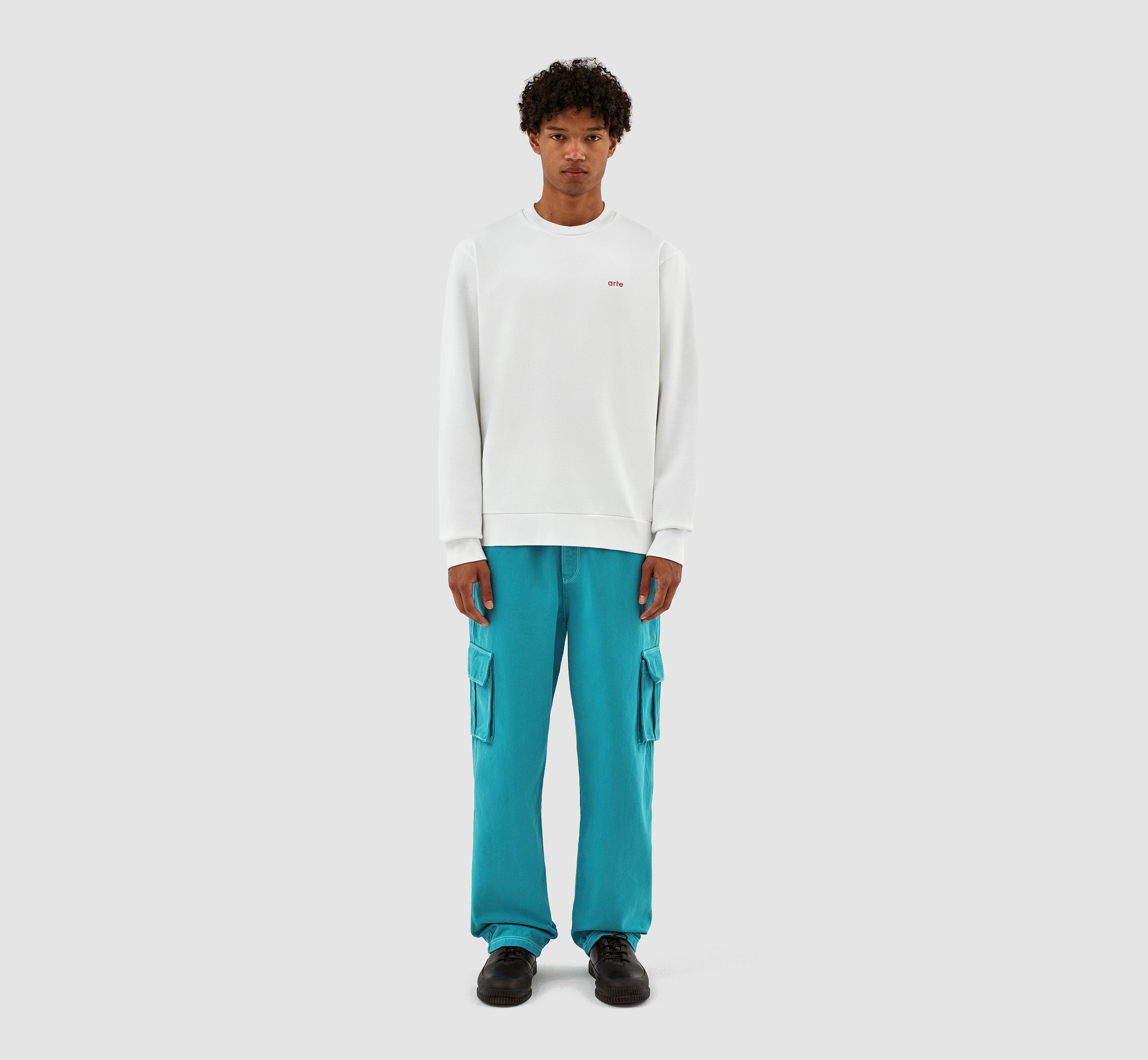 Conrad Back Print Crewneck - Blanc