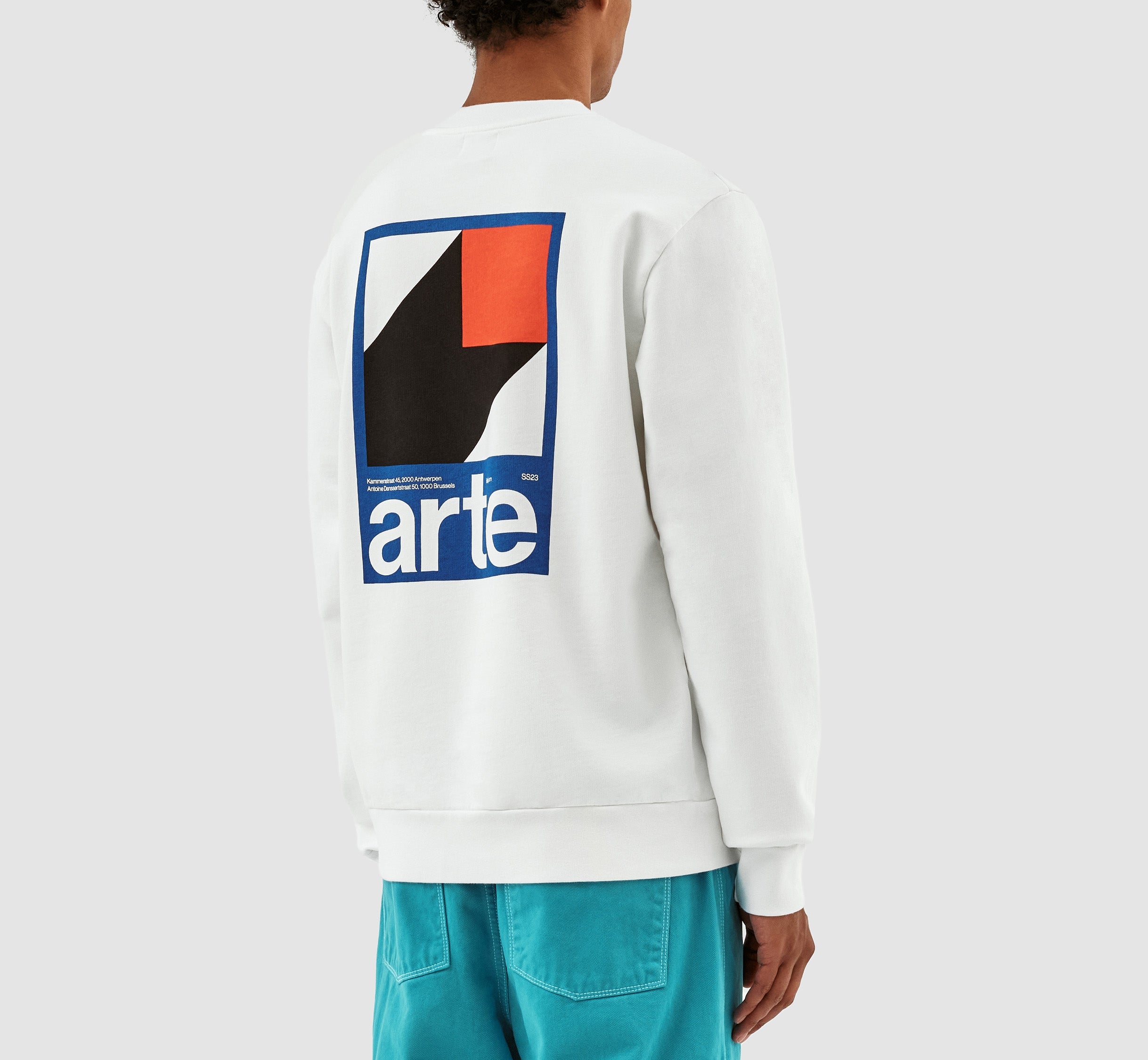 Conrad Back Print Crewneck - Blanc