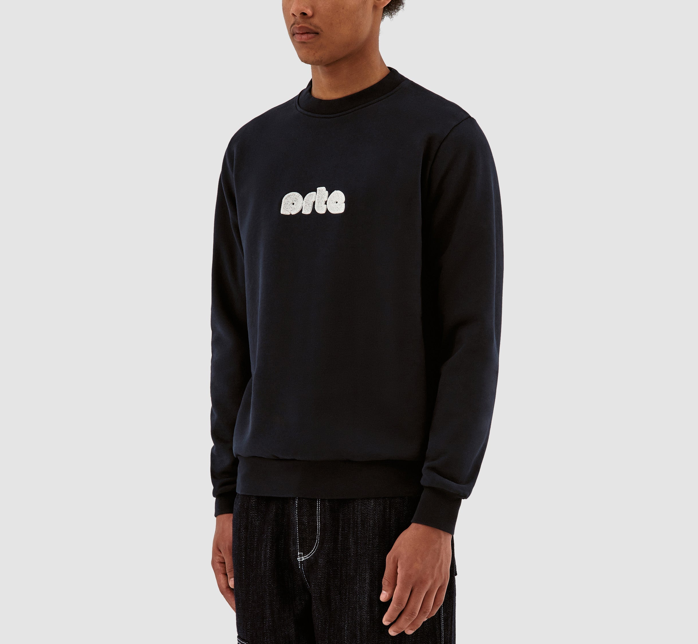 Conrad Chenille Logo Crewneck - Marine