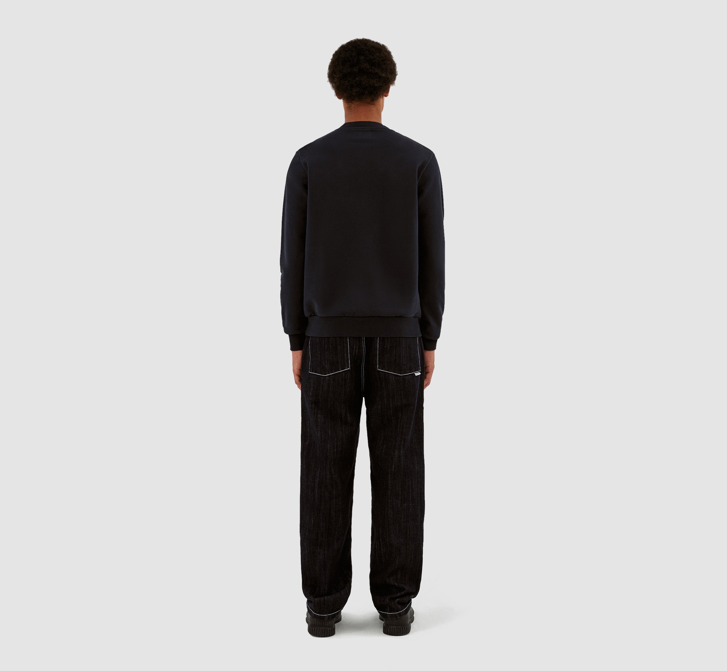 Conrad Chenille Logo Crewneck - Marine