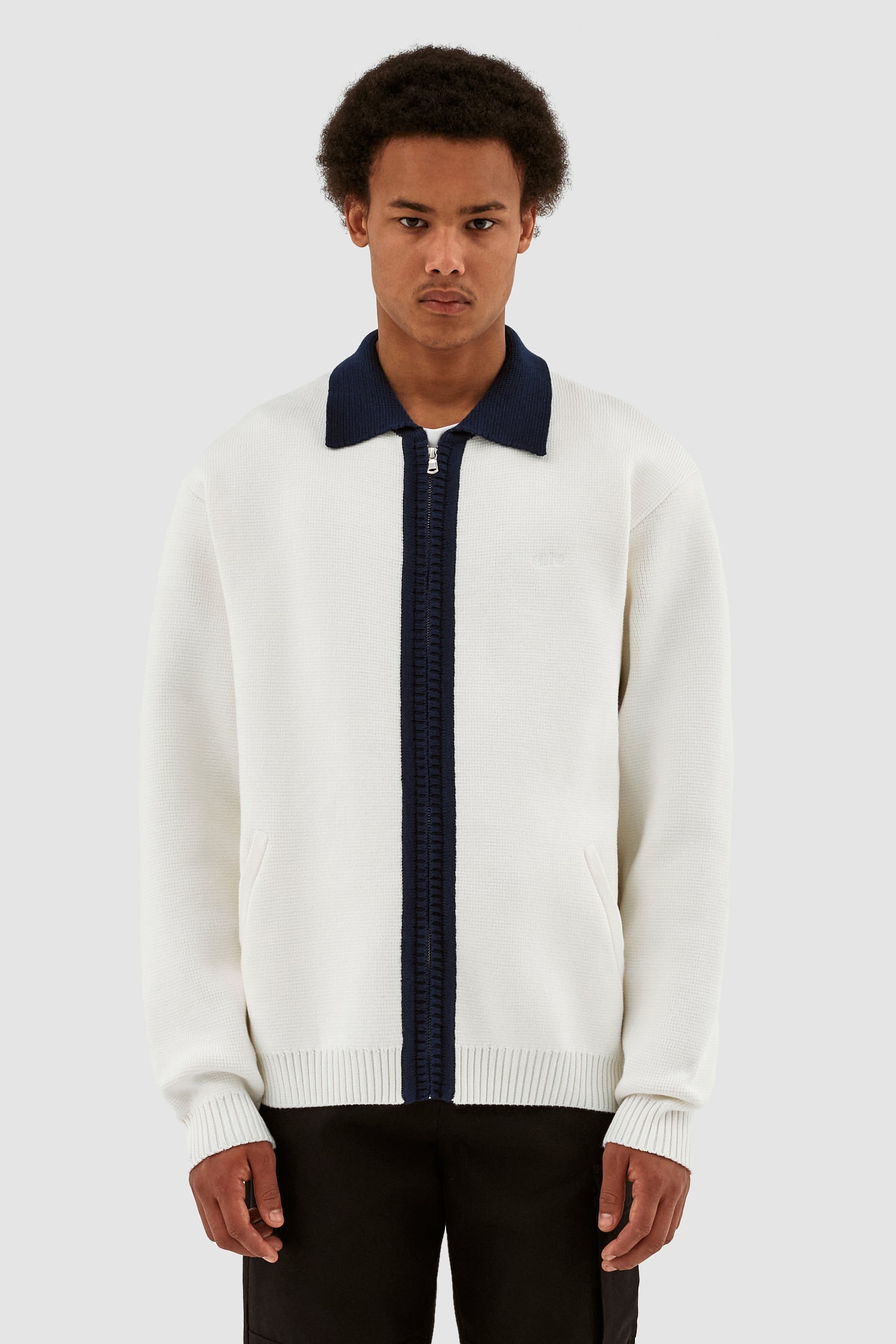 Cardigan Keler Conrast - Blanc
