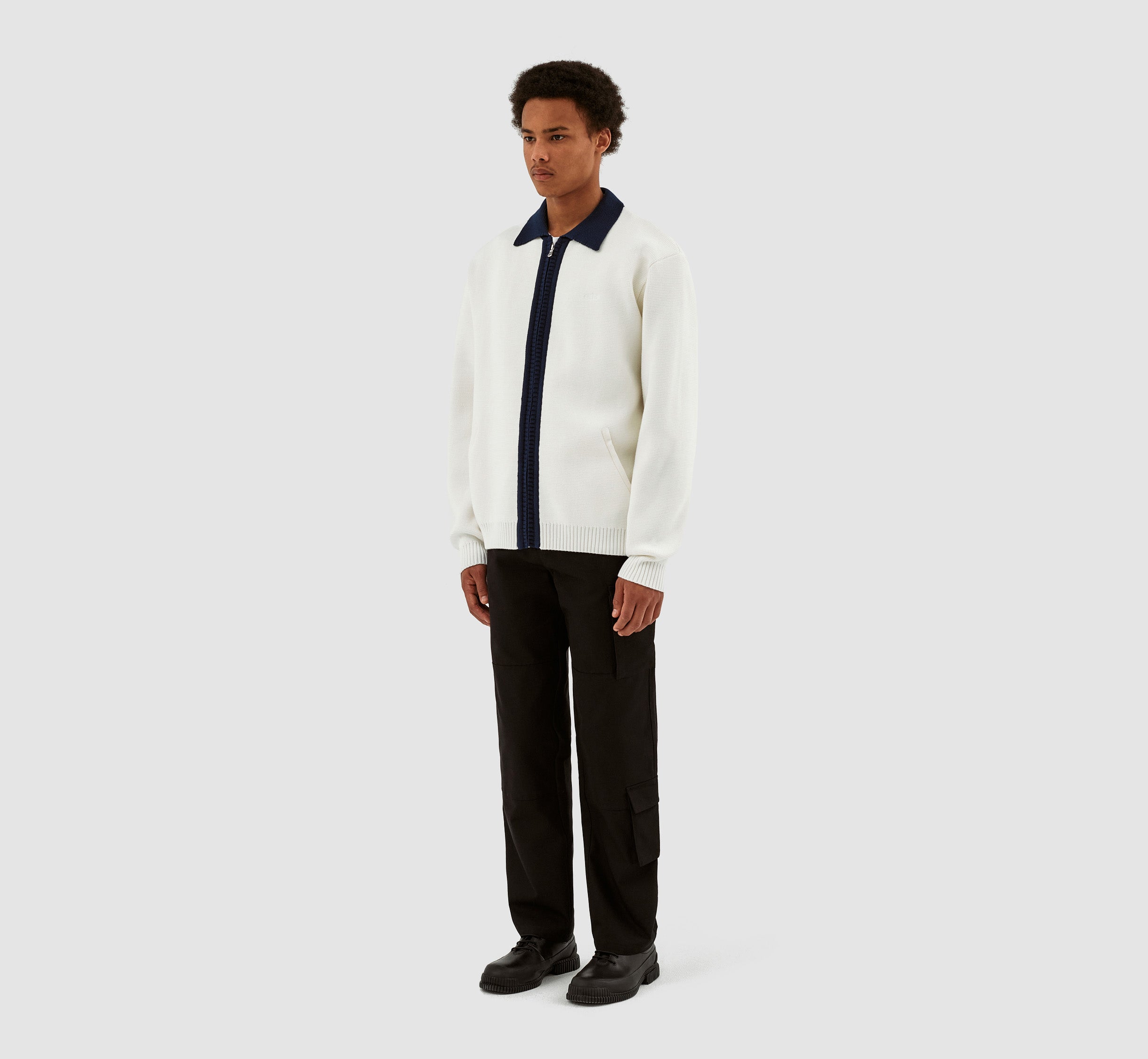 Cardigan Keler Conrast - Blanc