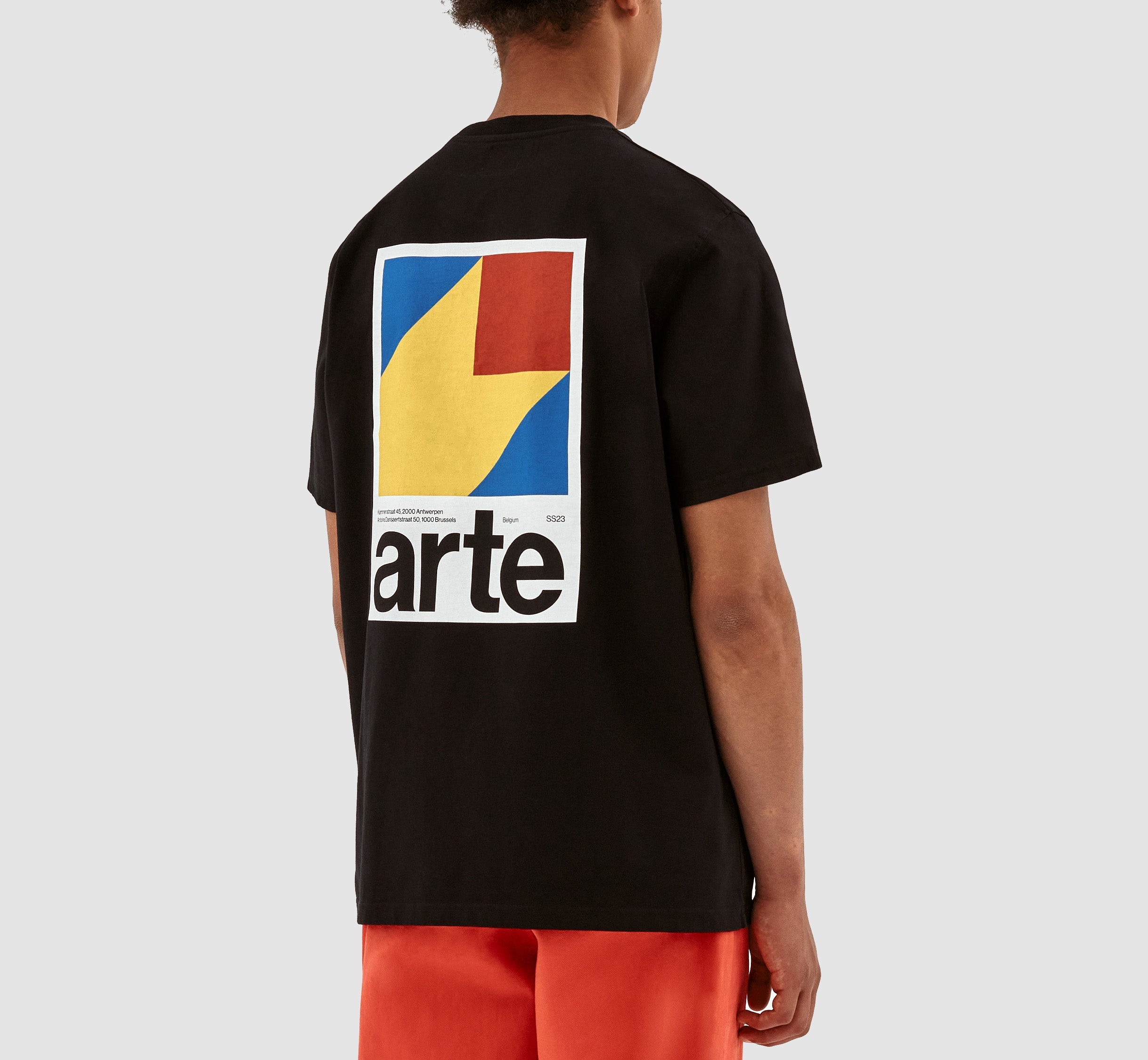 T-shirt imprimé Y de Taut Back - Noir