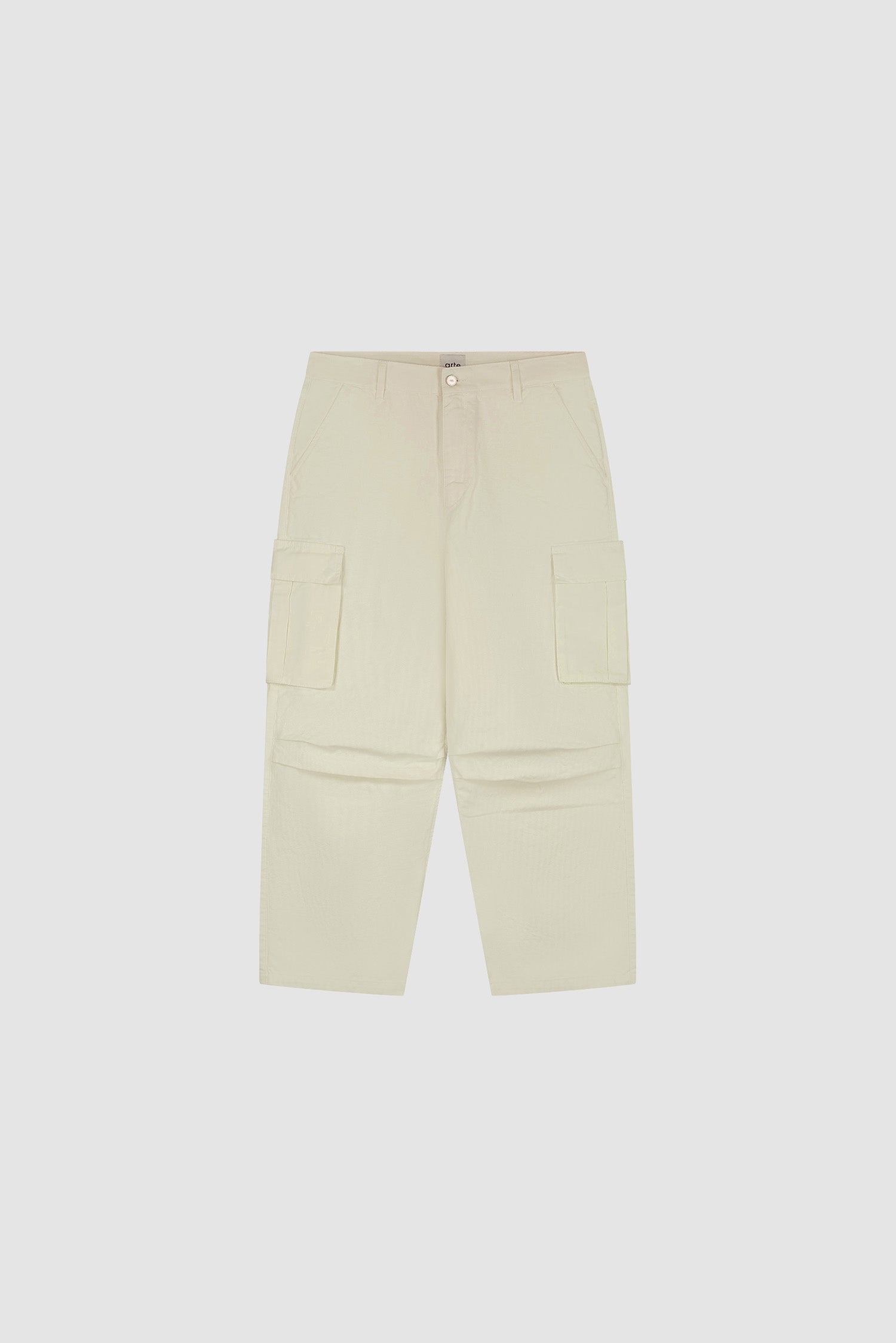 Pantalon cargo en ribstop - Crème