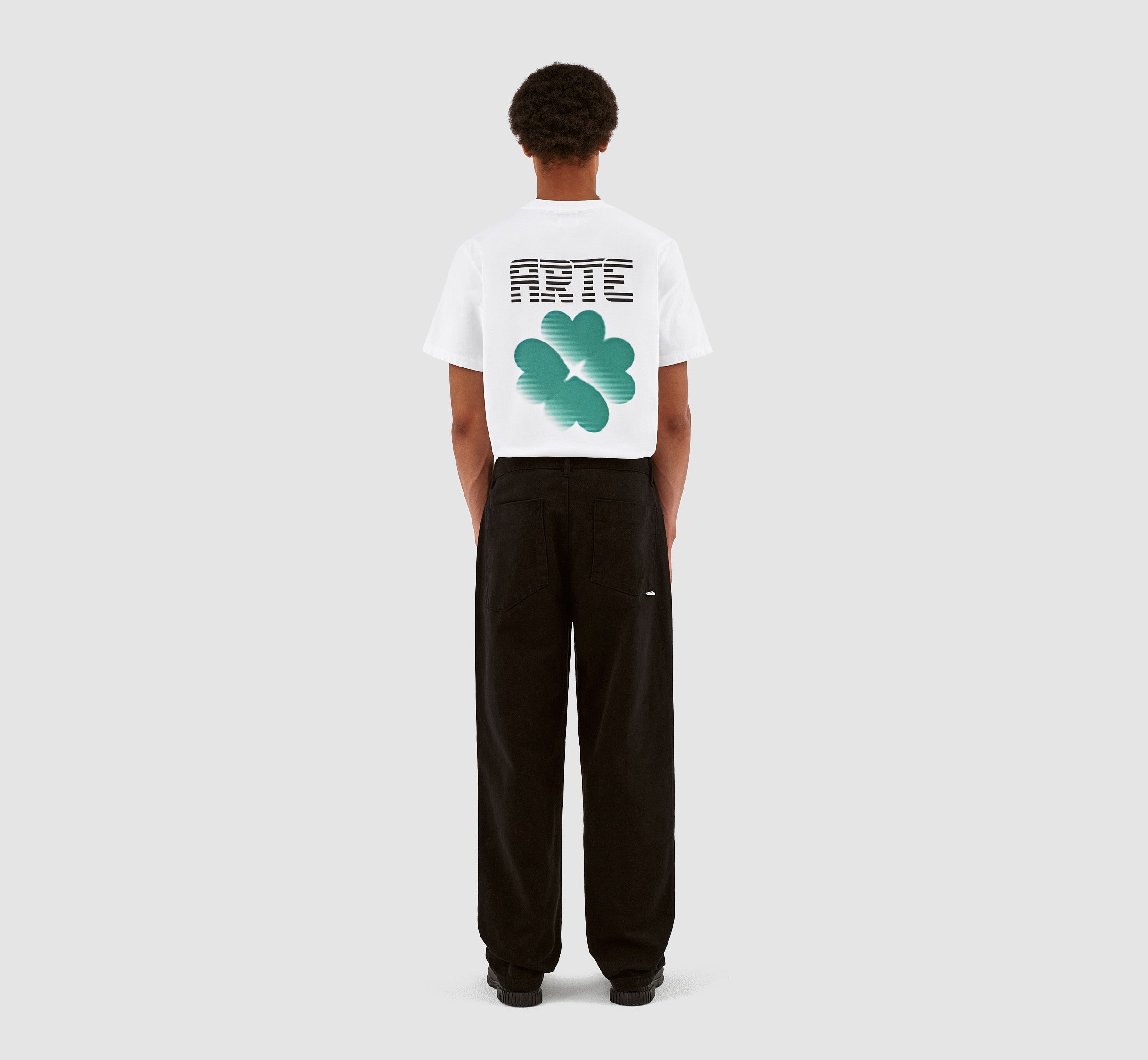 Pantalon en velours de coton Porter - Noir