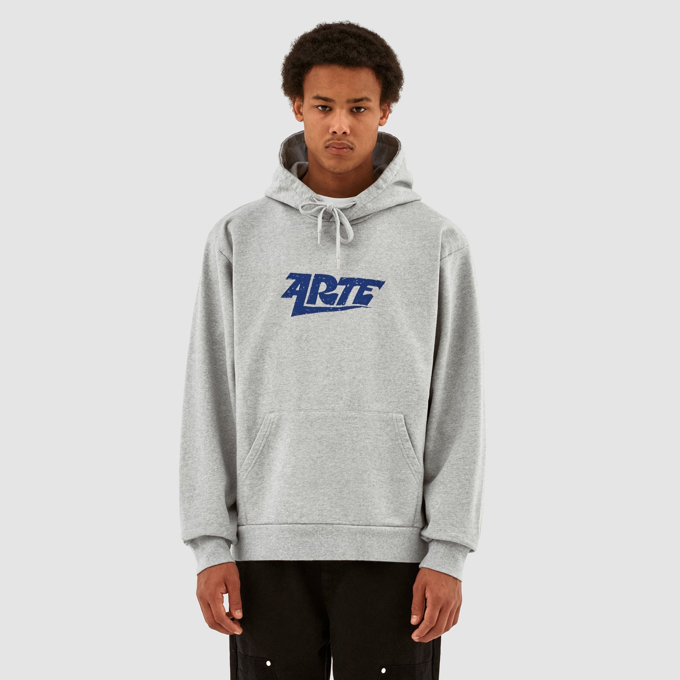 Sweat à capuche avec logo Harris - Gris