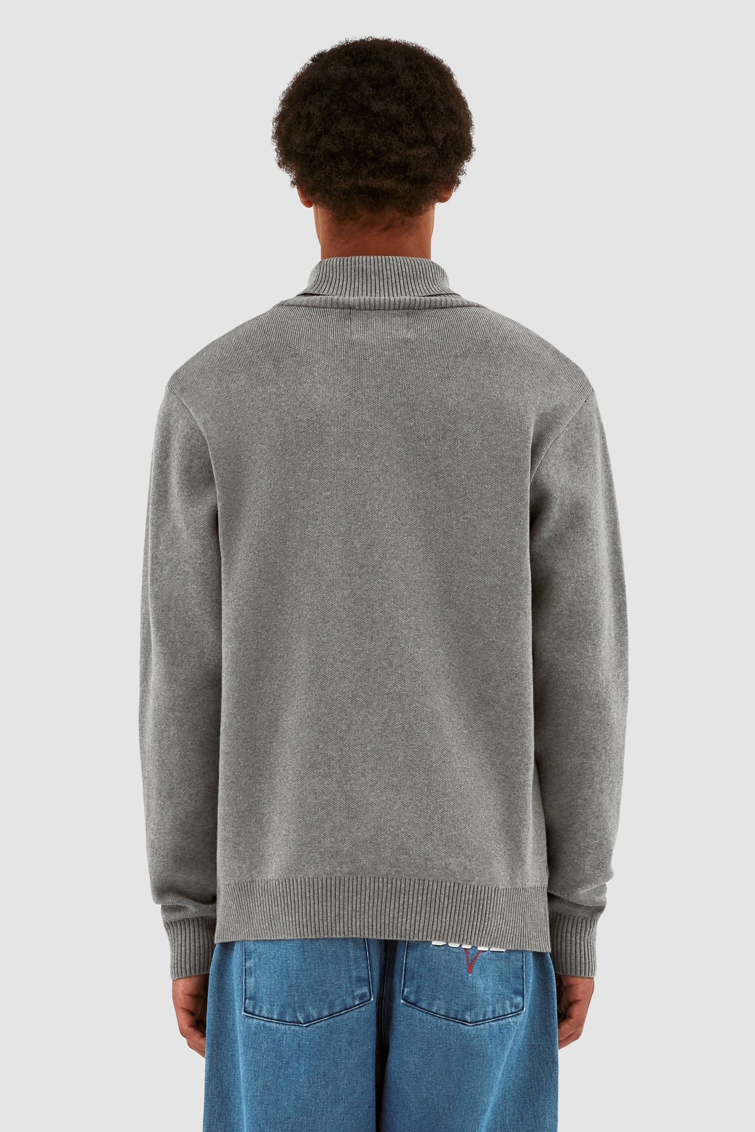 Pull à col roulé en tricot Kole - Gris