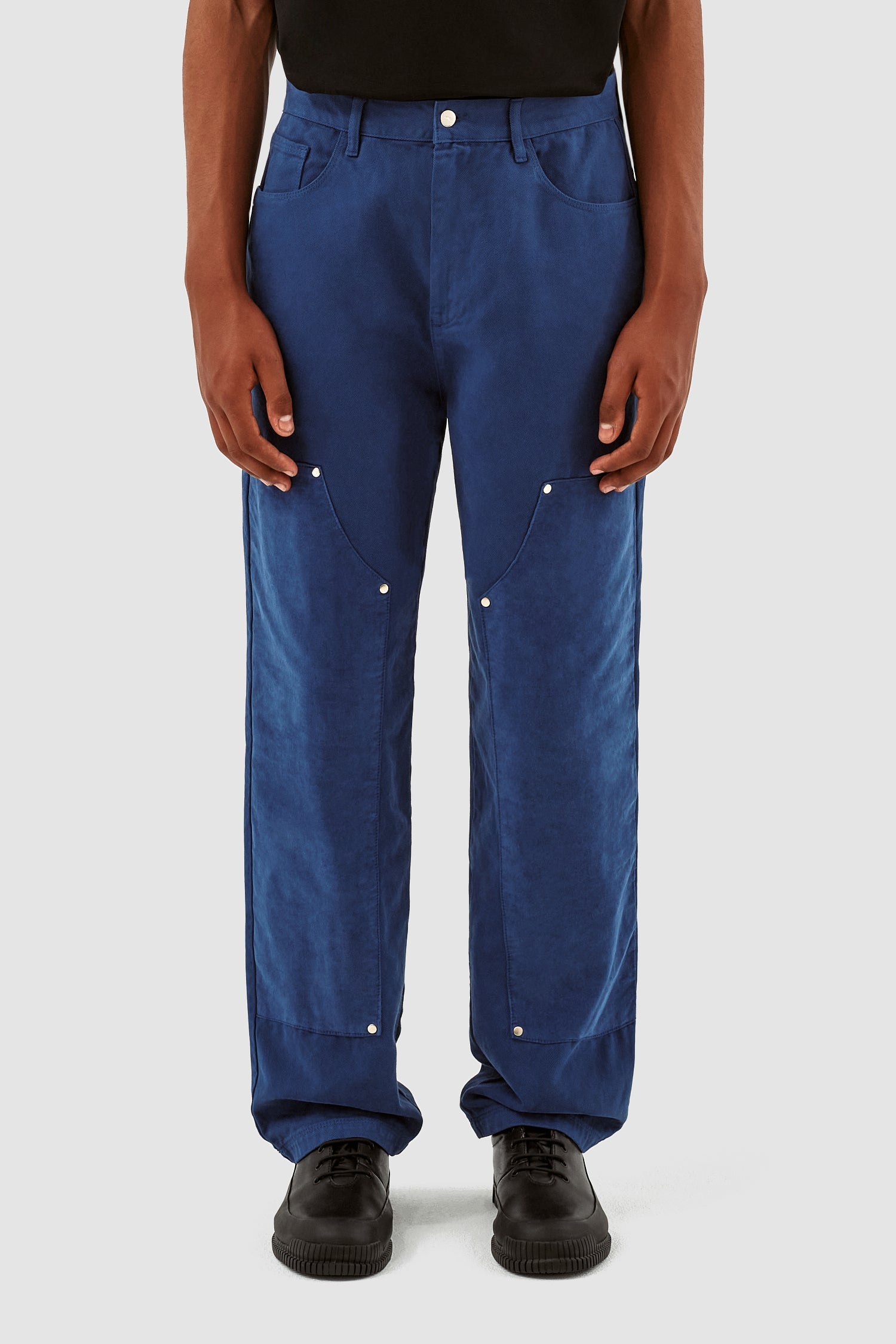 Pantalon en velours de coton Porter - Bleu
