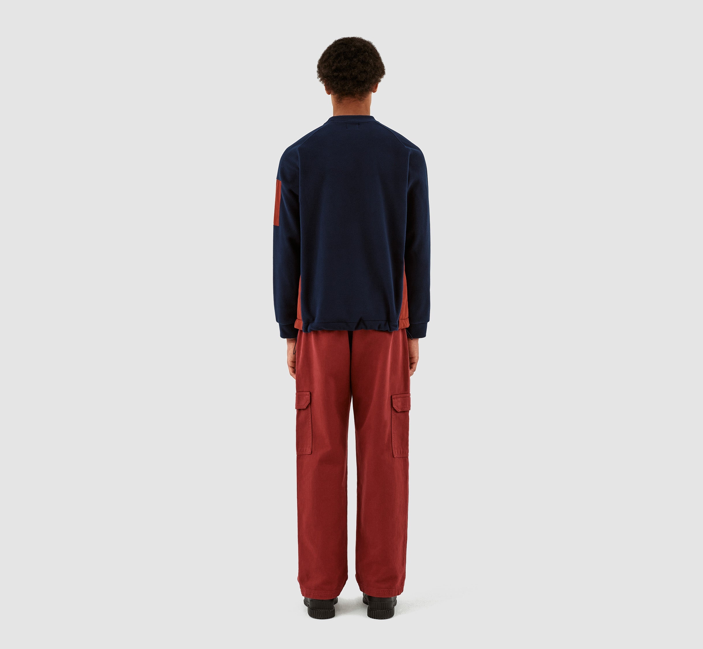 Cooper Crewneck - Marine/Bordeaux