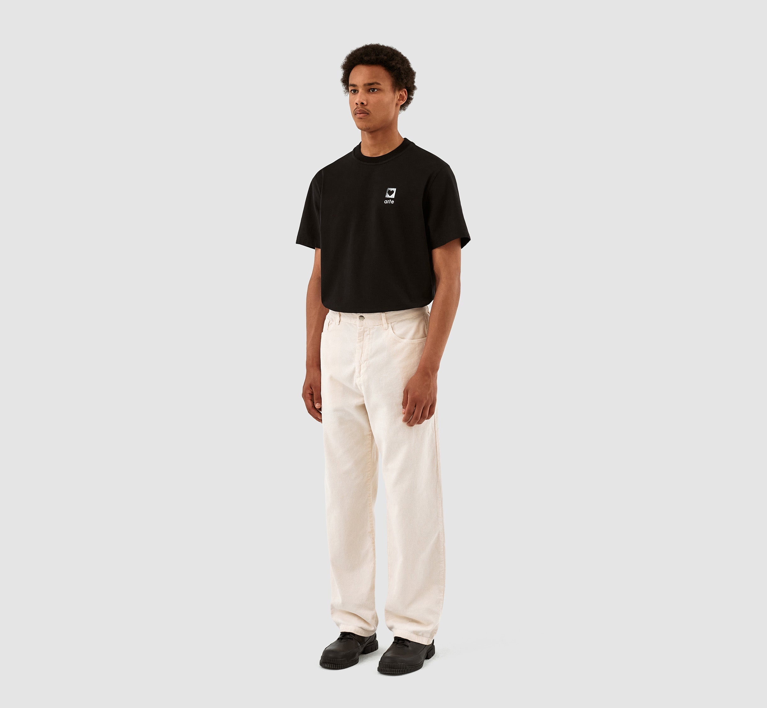 Pantalon en velours côtelé Perry - Crème