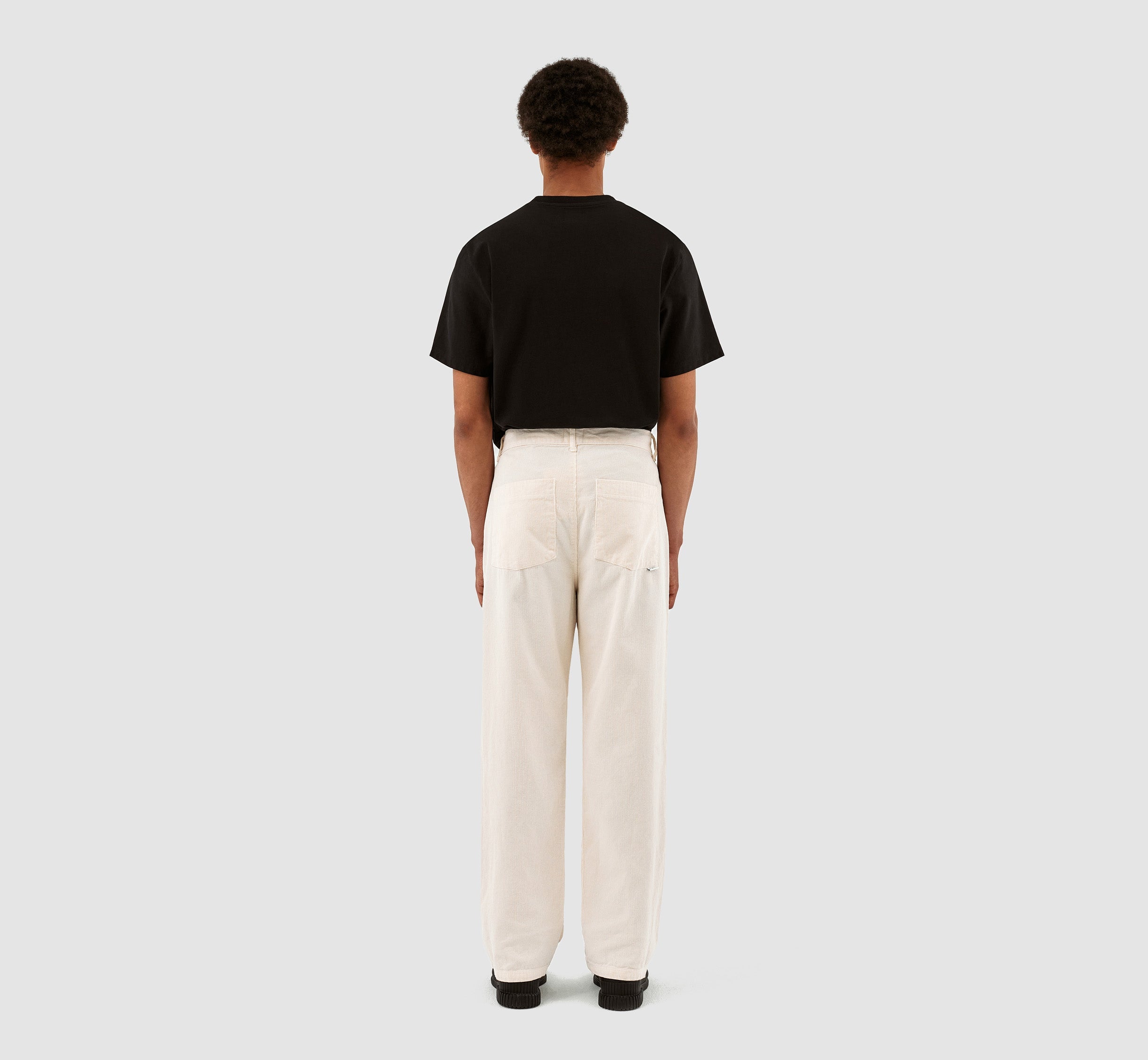 Pantalon en velours côtelé Perry - Crème