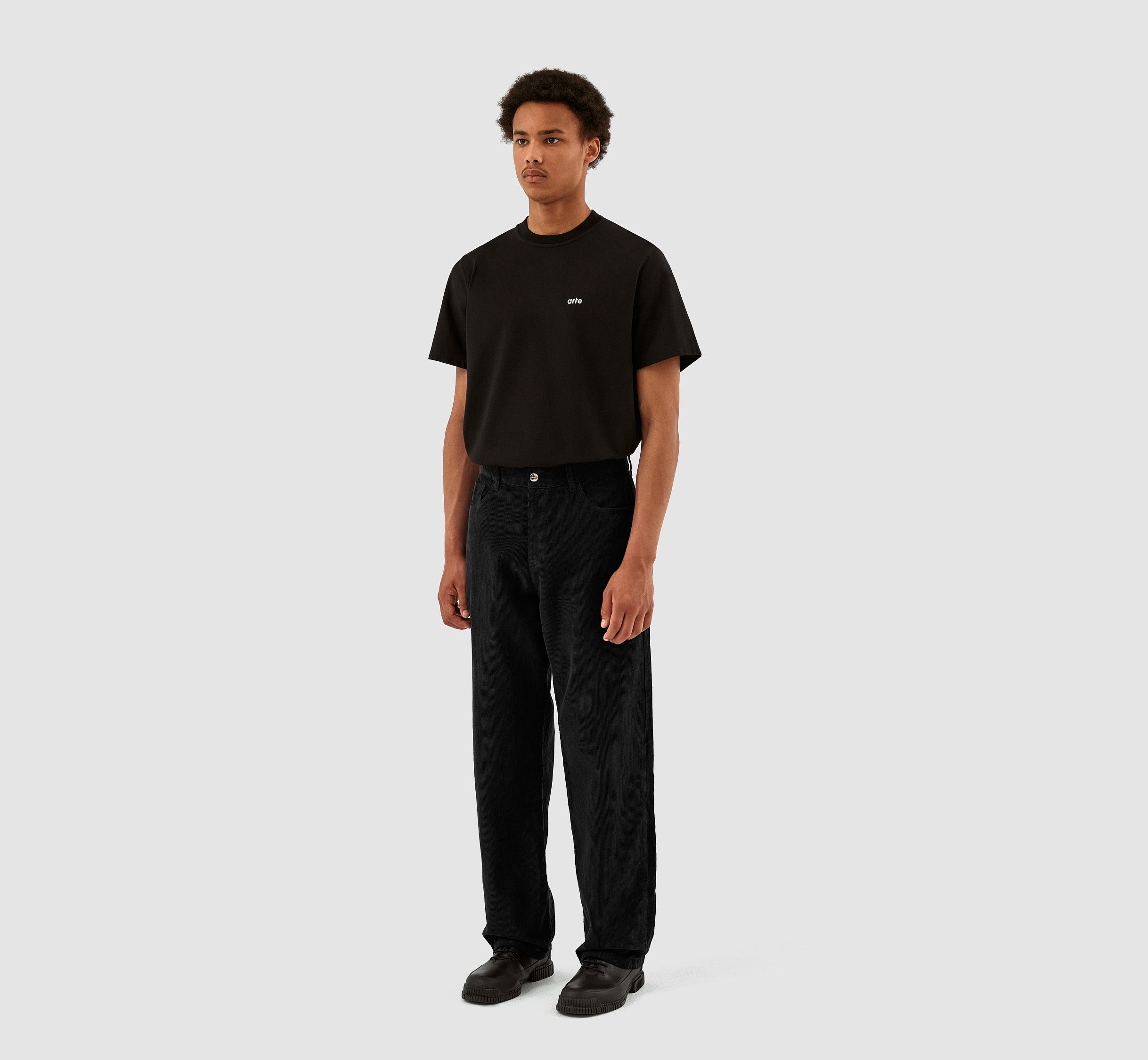 Pantalon en velours côtelé Perry - Noir