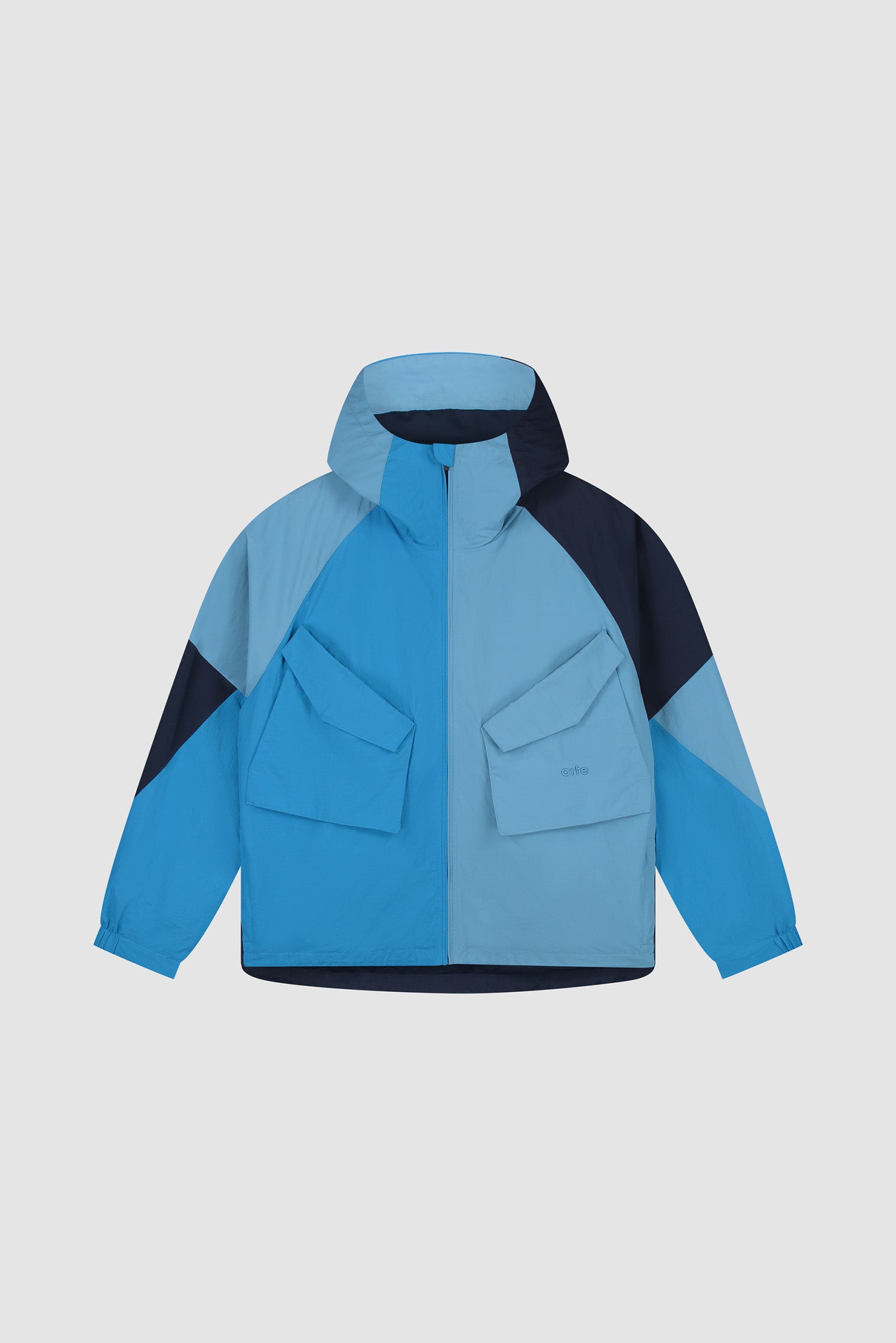 Veste technique multicolore - Bleue