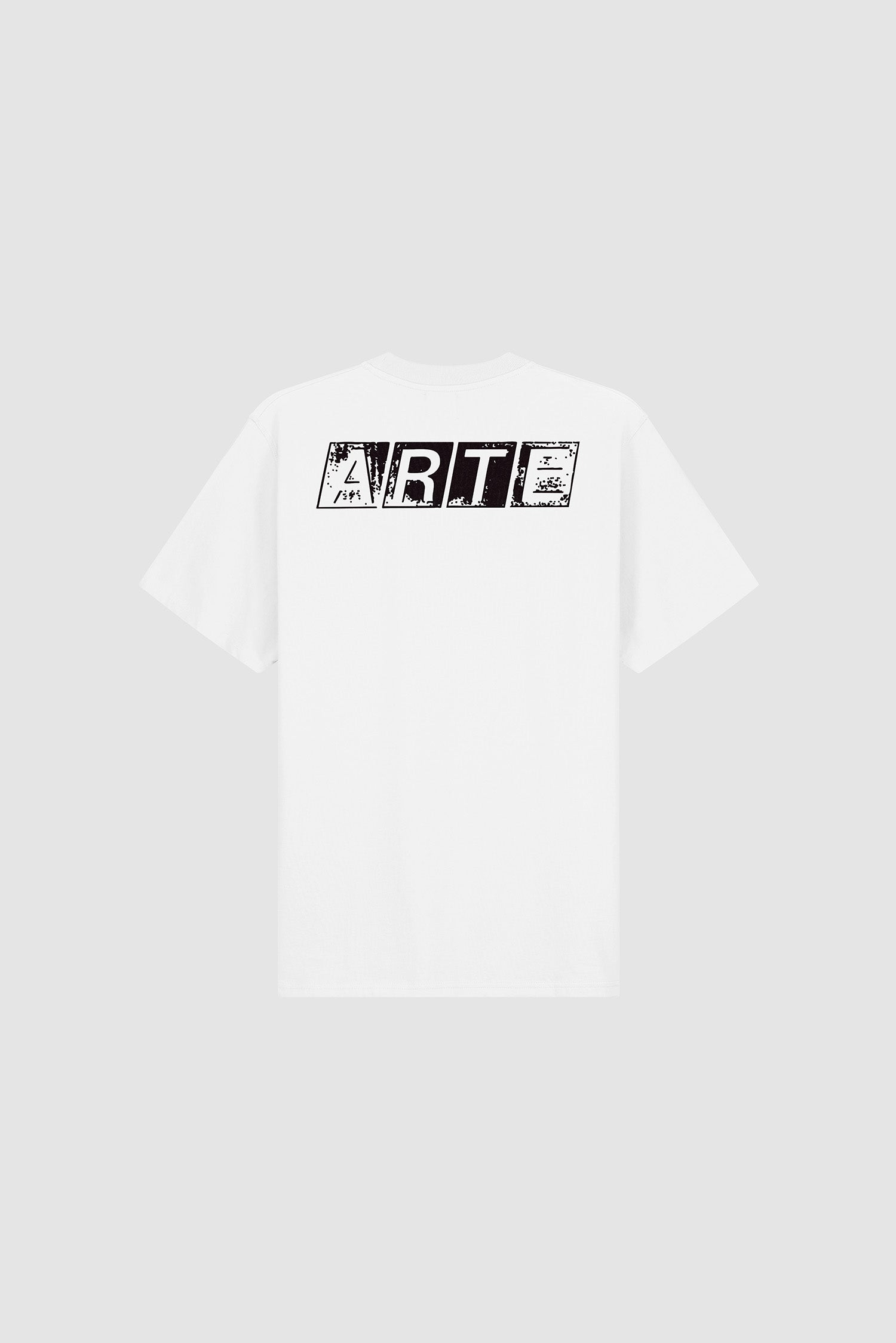T-shirt imprimé délavé au dos - Blanc