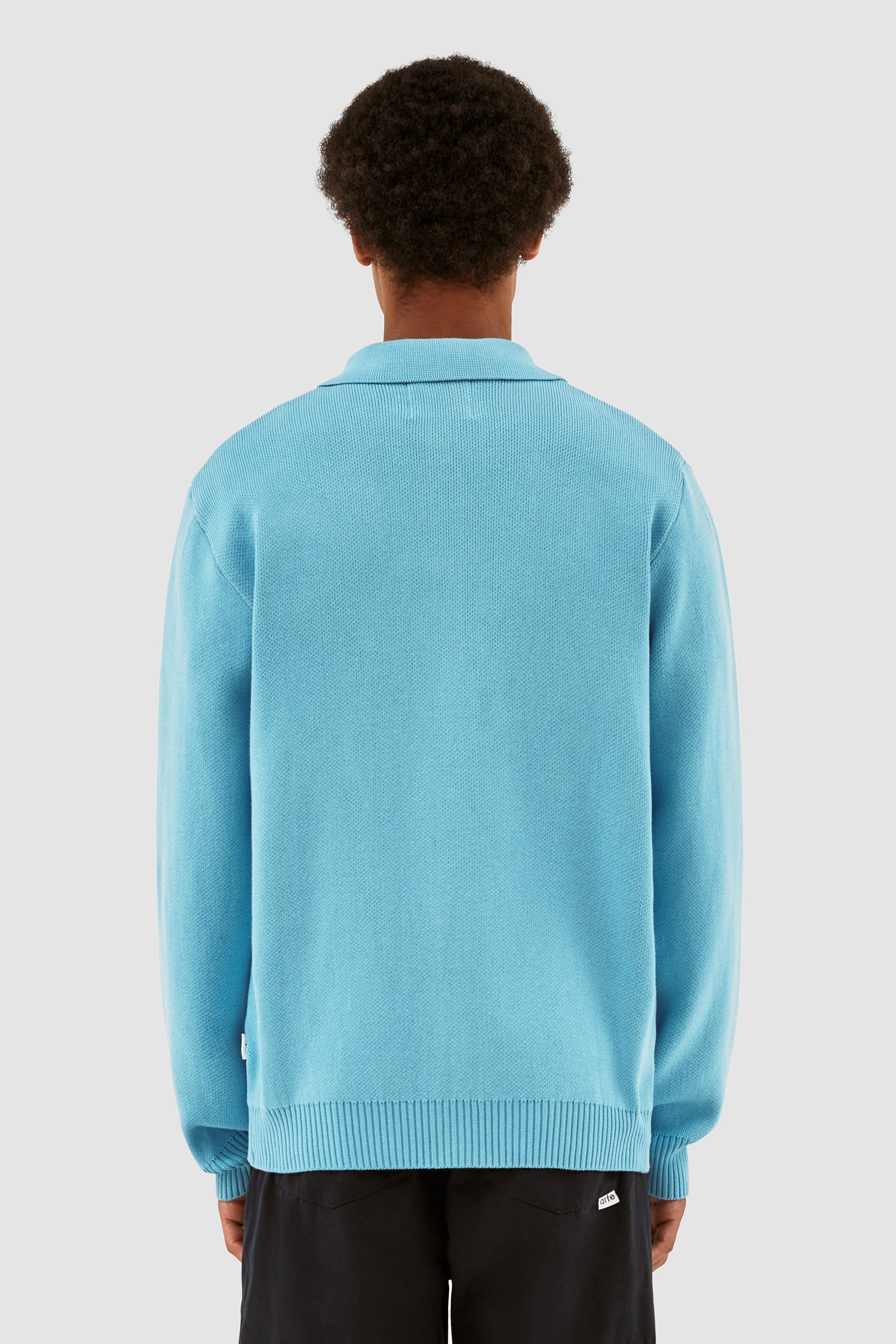 Keler Cardigan à rayures - Bleu clair/crème