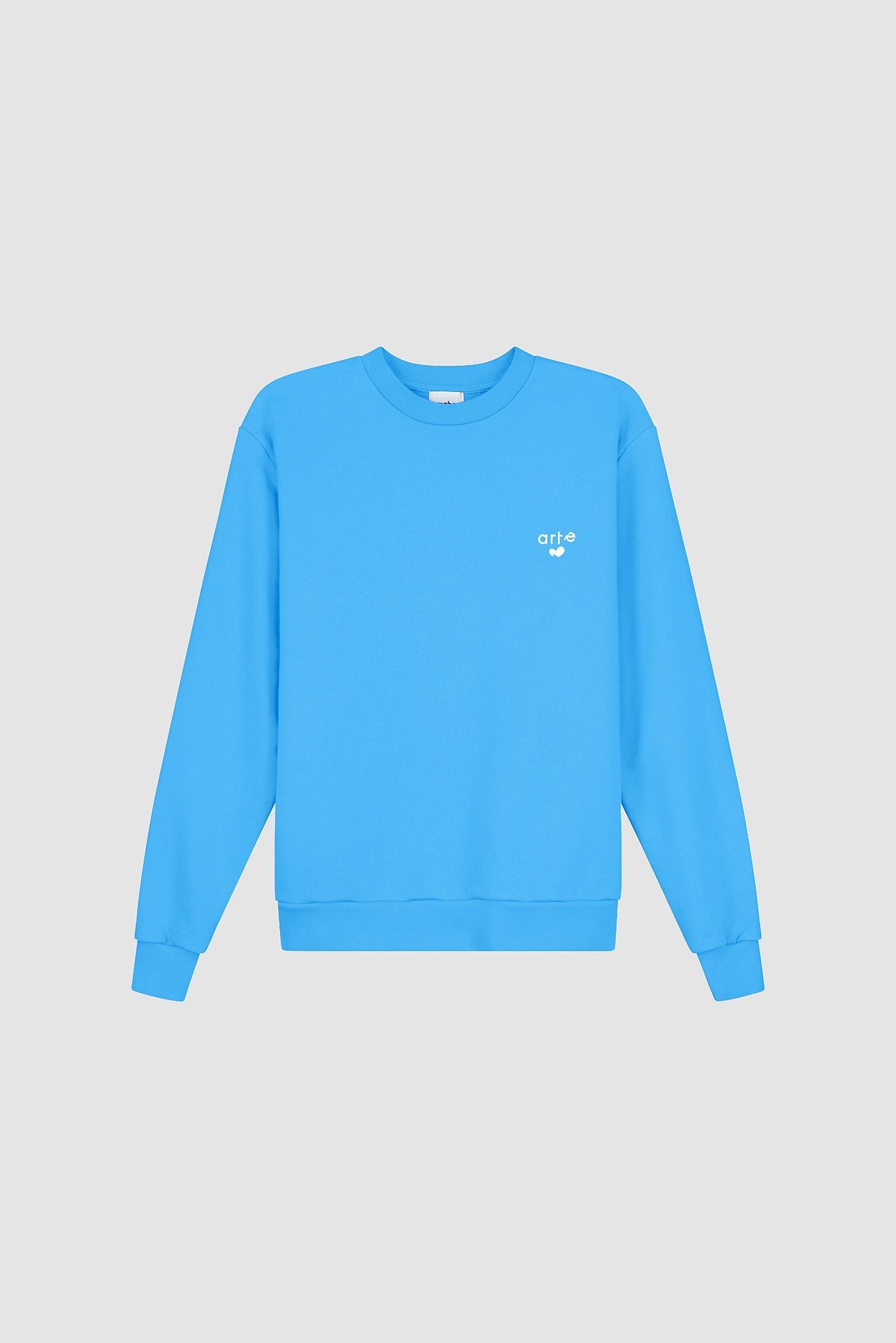 T-shirt à col rond avec logo cœur - Bleu