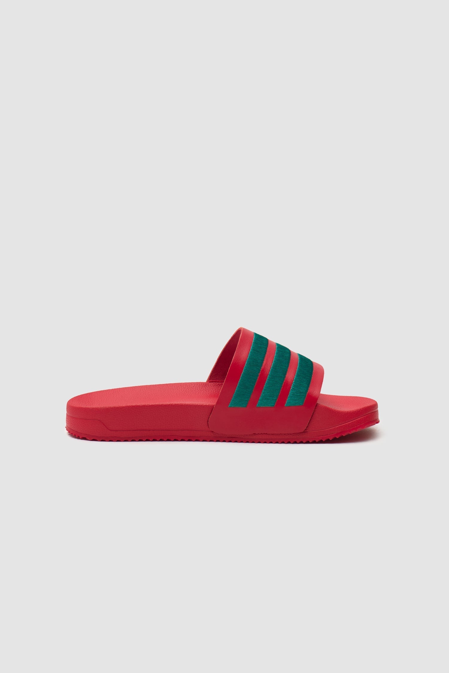 Arte pour adidas Adilette - Better Scarlet/Collegiate Green