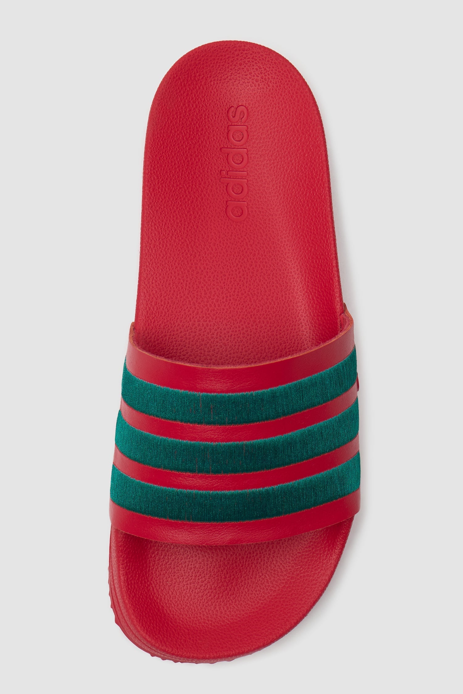 Arte pour adidas Adilette - Better Scarlet/Collegiate Green