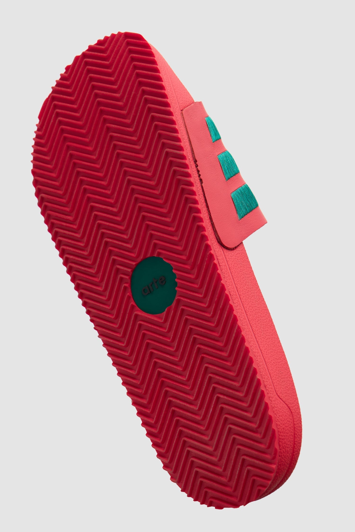 Arte pour adidas Adilette - Better Scarlet/Collegiate Green
