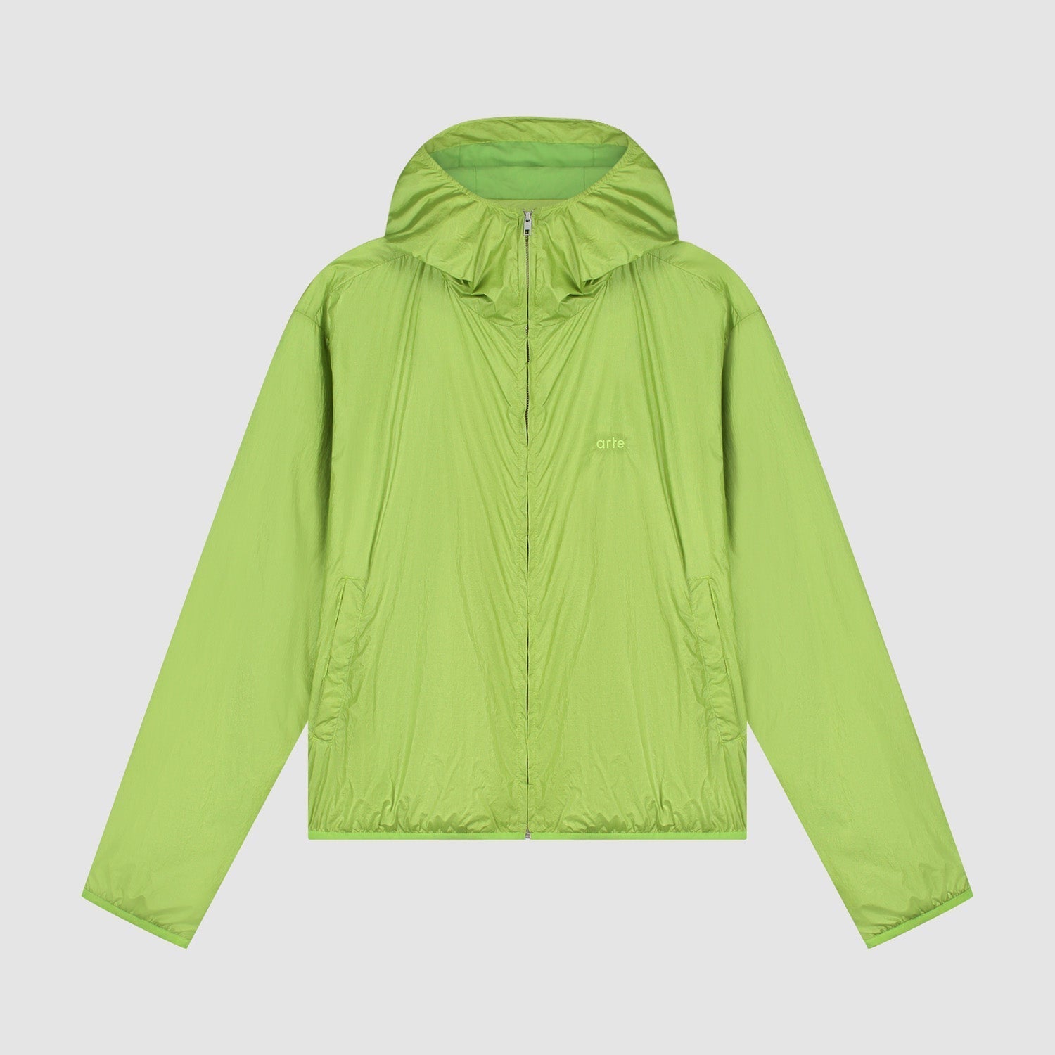 Veste en nylon brillant - Vert