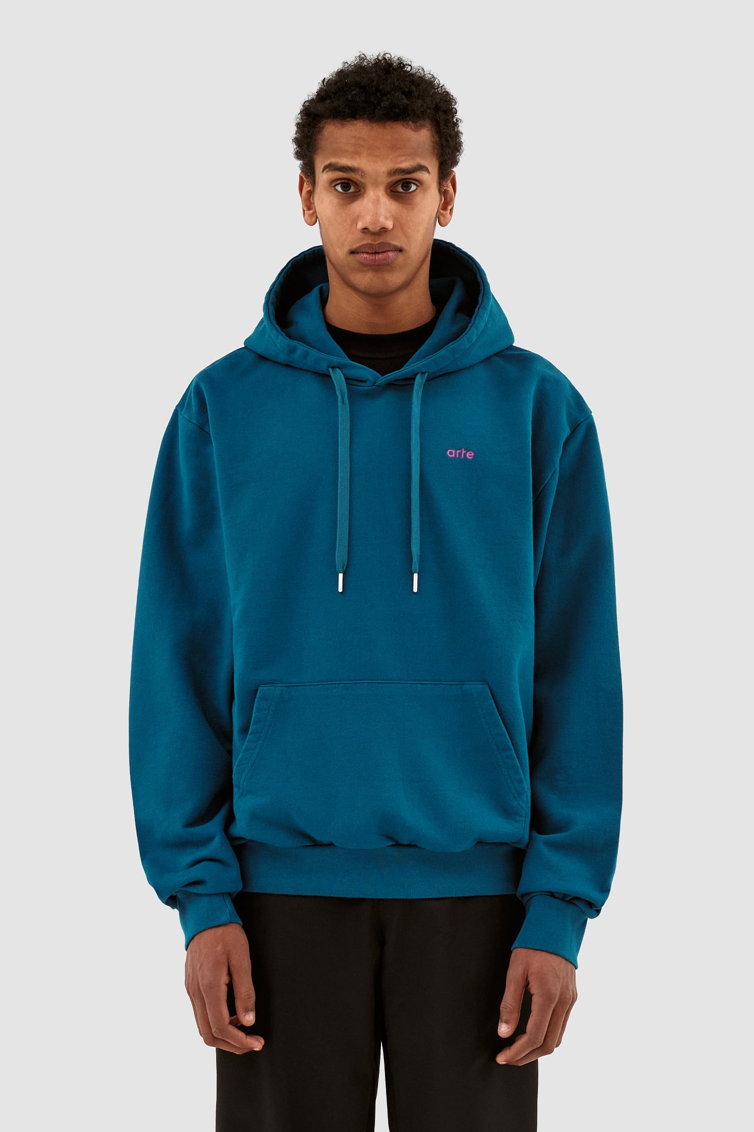 Sweat à capuche Harmon Back A Pixel - Blue Lagoon