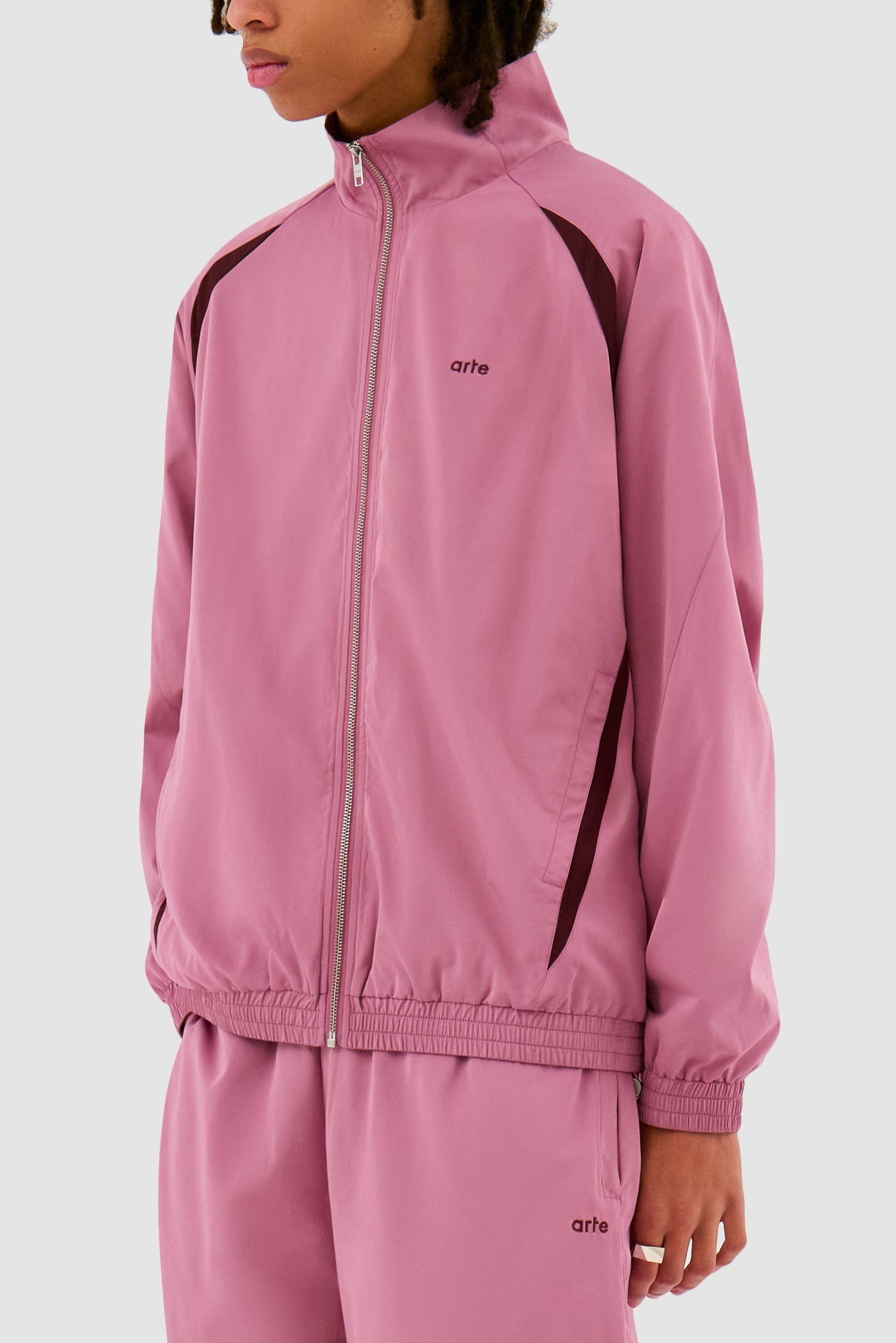 Veste de survêtement bicolore - Rose