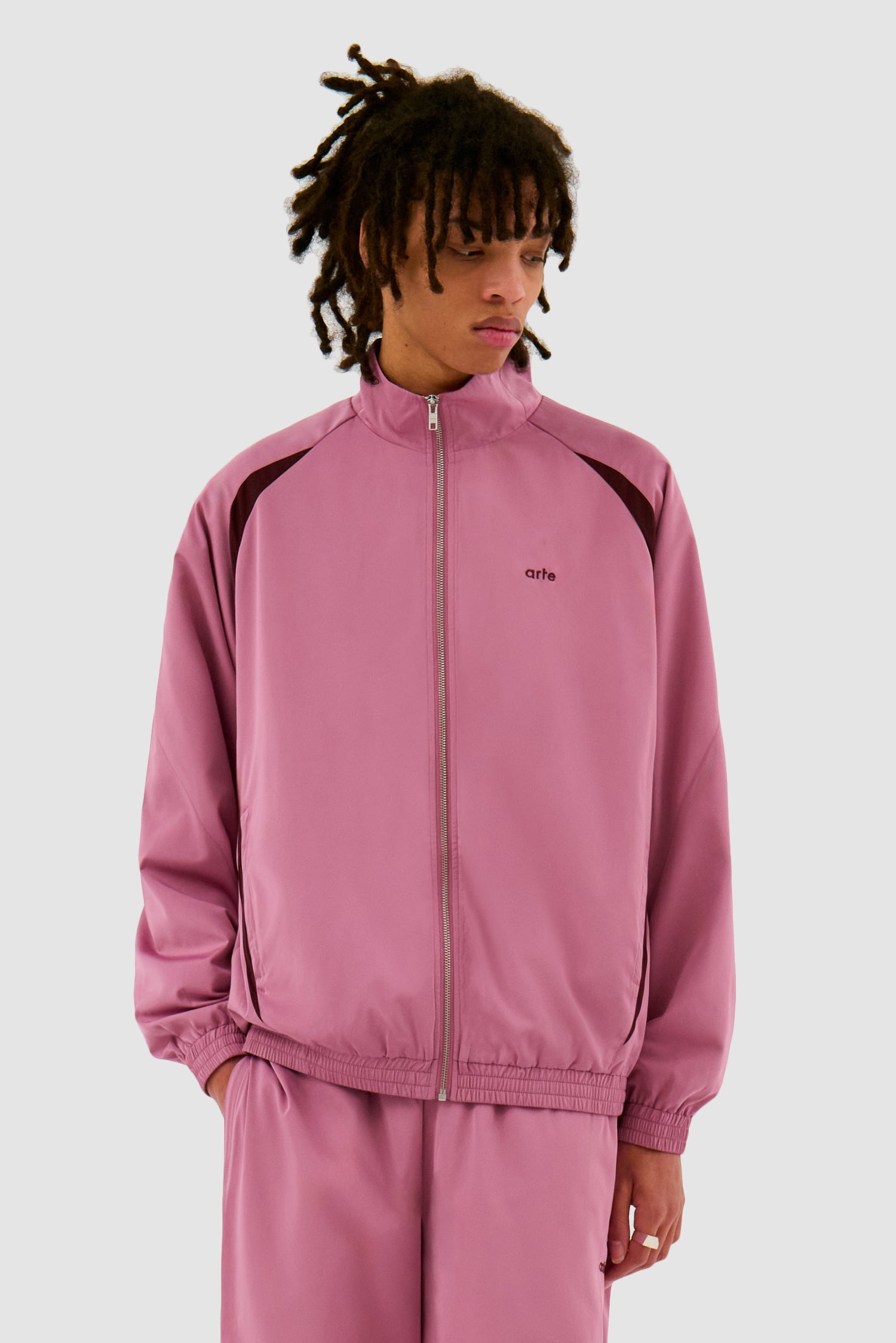 Veste de survêtement bicolore - Rose