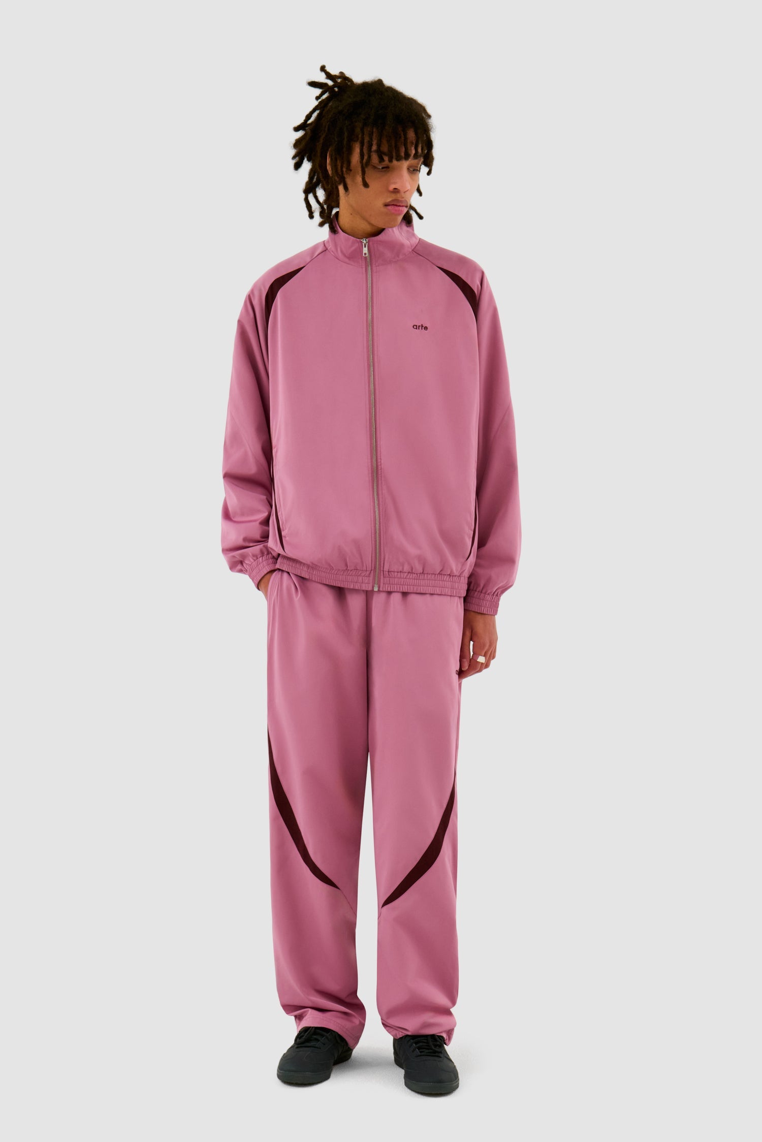 Veste de survêtement bicolore - Rose