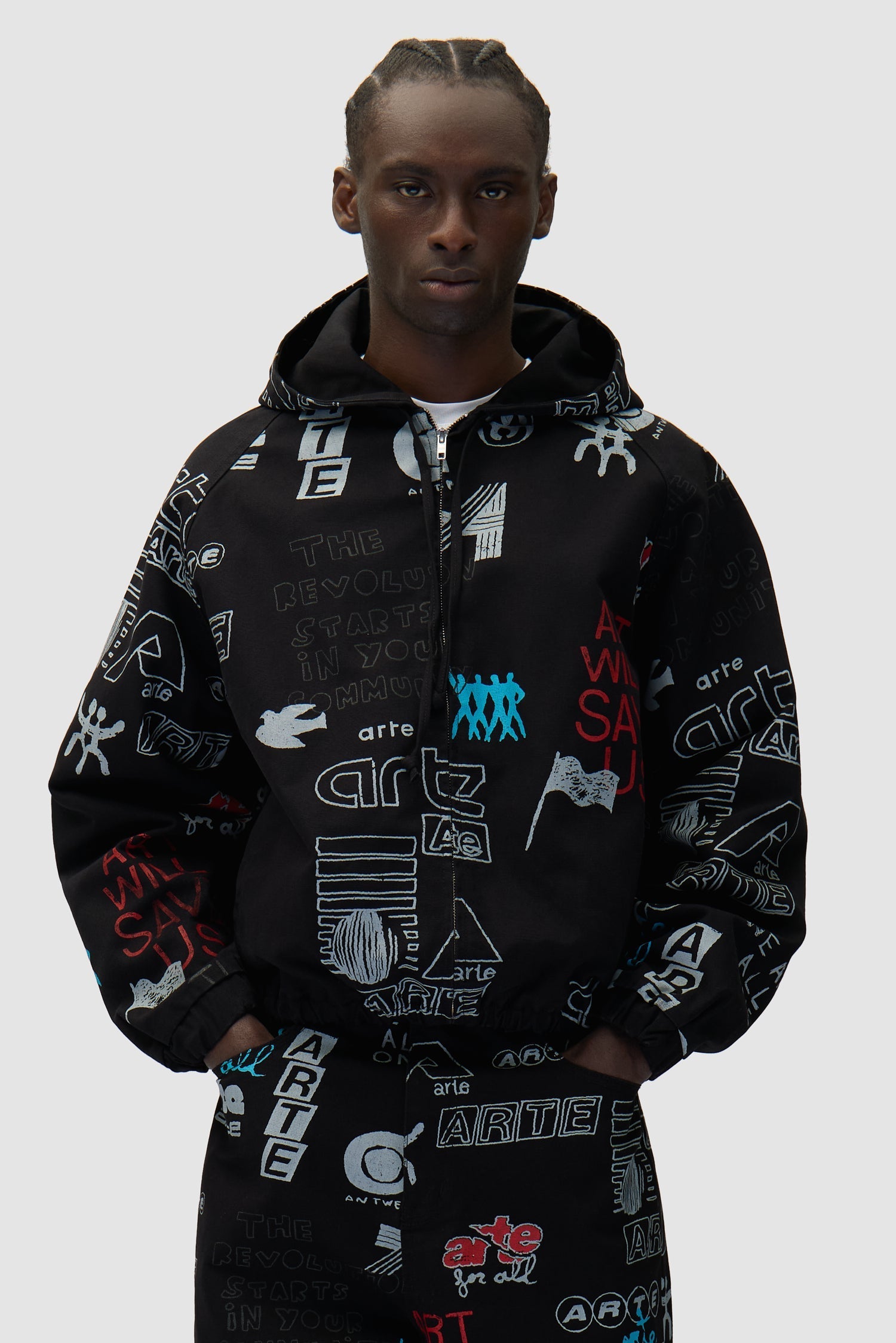 Veste Graffiti Allover - Noir