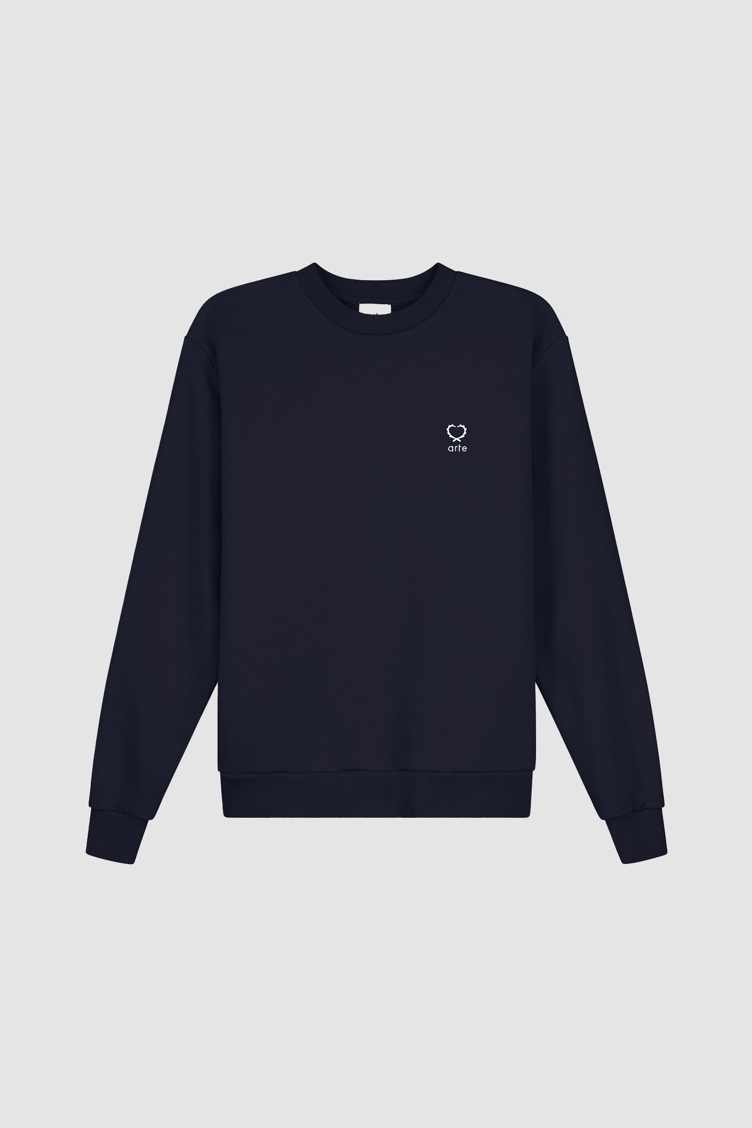 Carlos Small Heart Crewneck - Marine