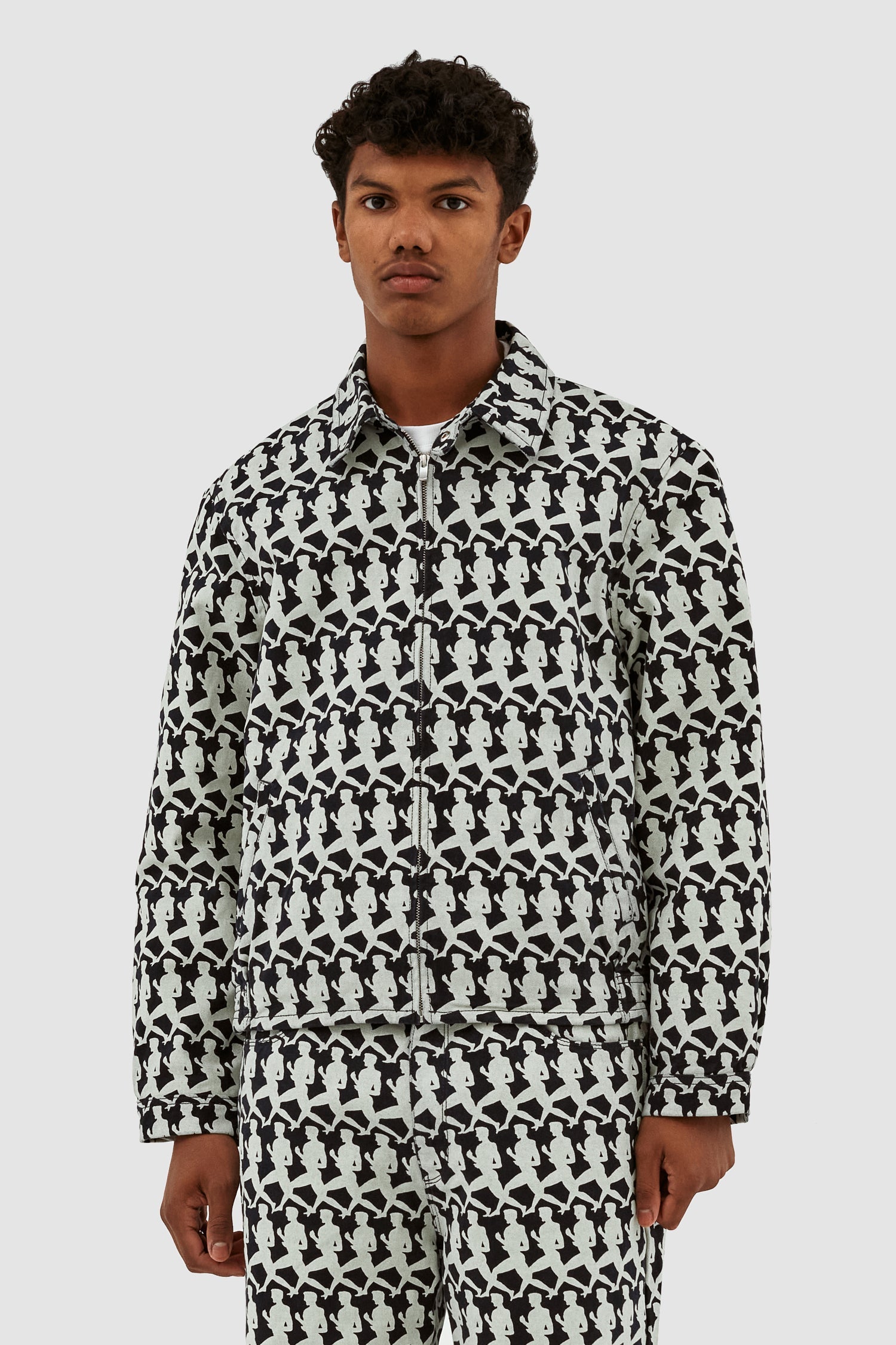 Veste Jones Allover - Marine/Crème