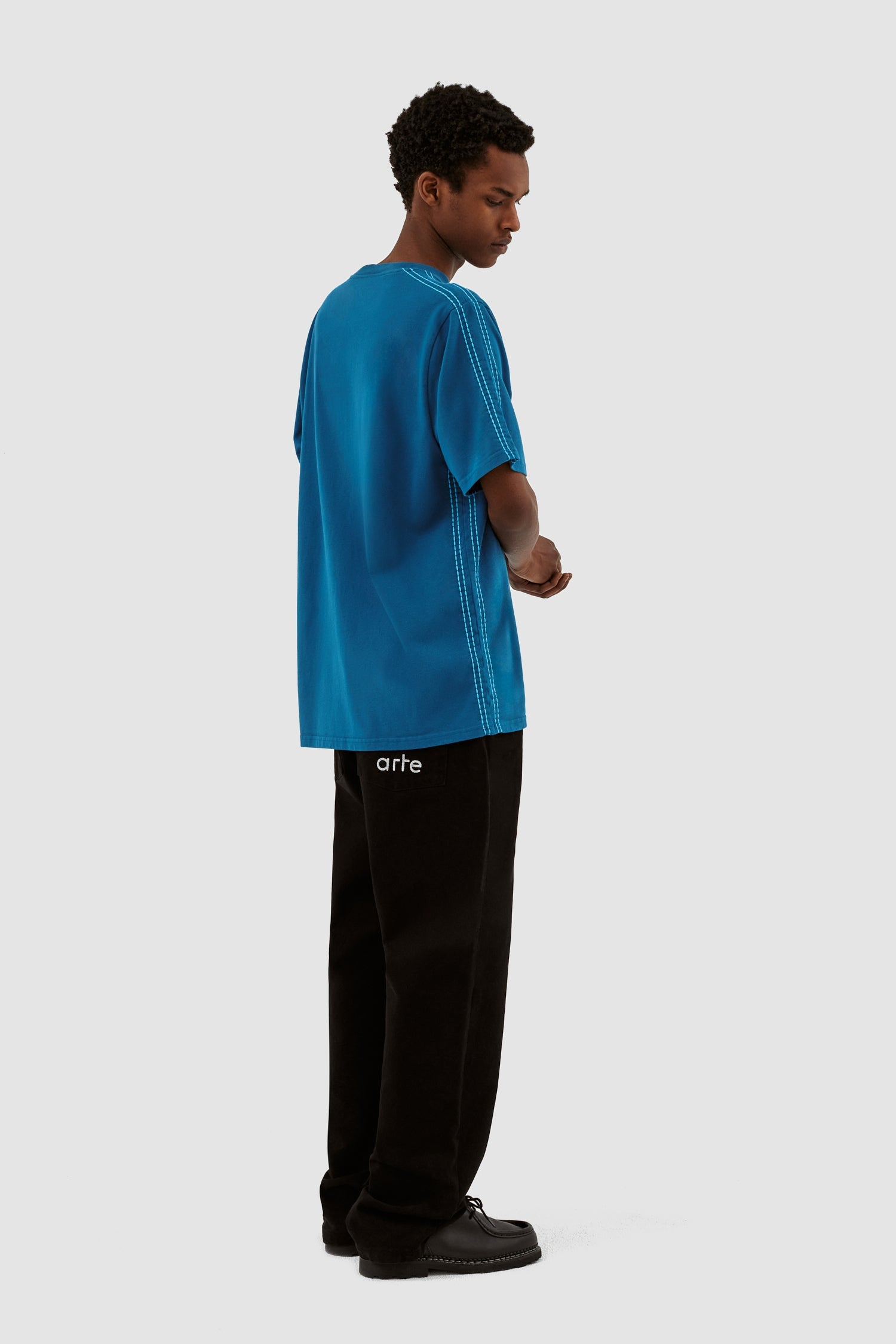 Chemise à manches détaillées Trevor - Bleu