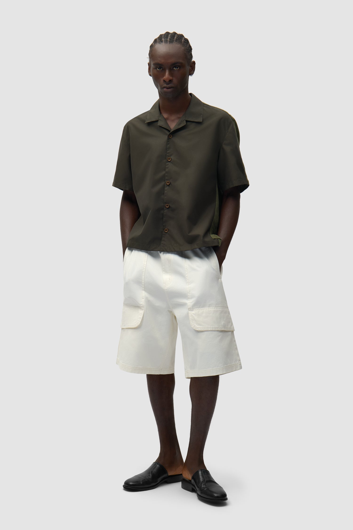 Chemise en lin et nylon - Vert