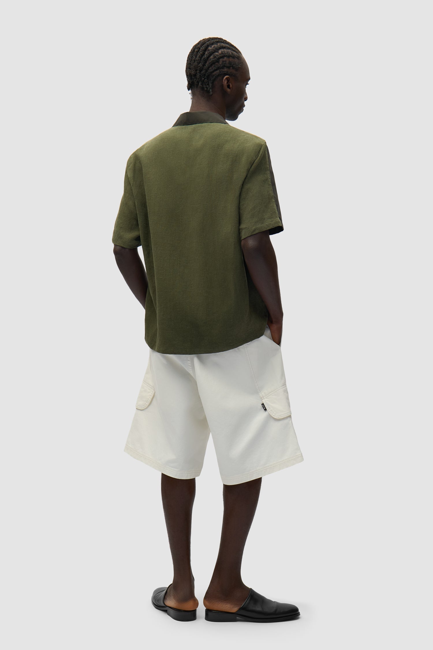 Chemise en lin et nylon - Vert