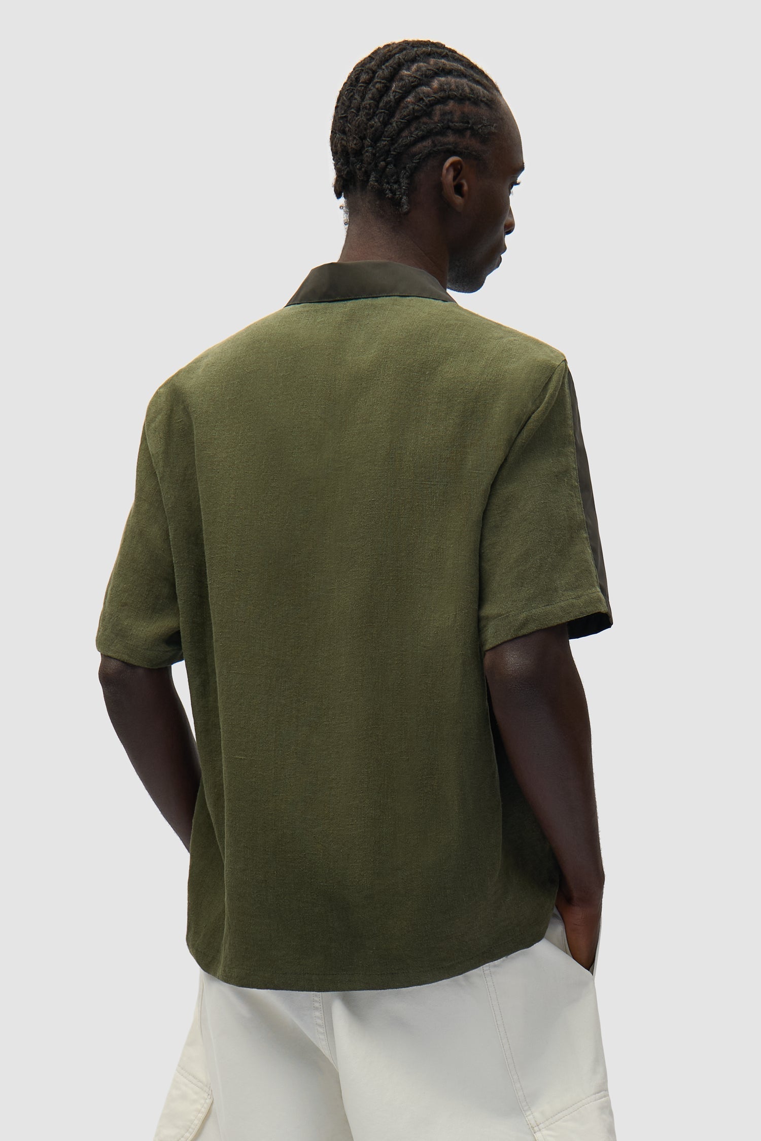 Chemise en lin et nylon - Vert