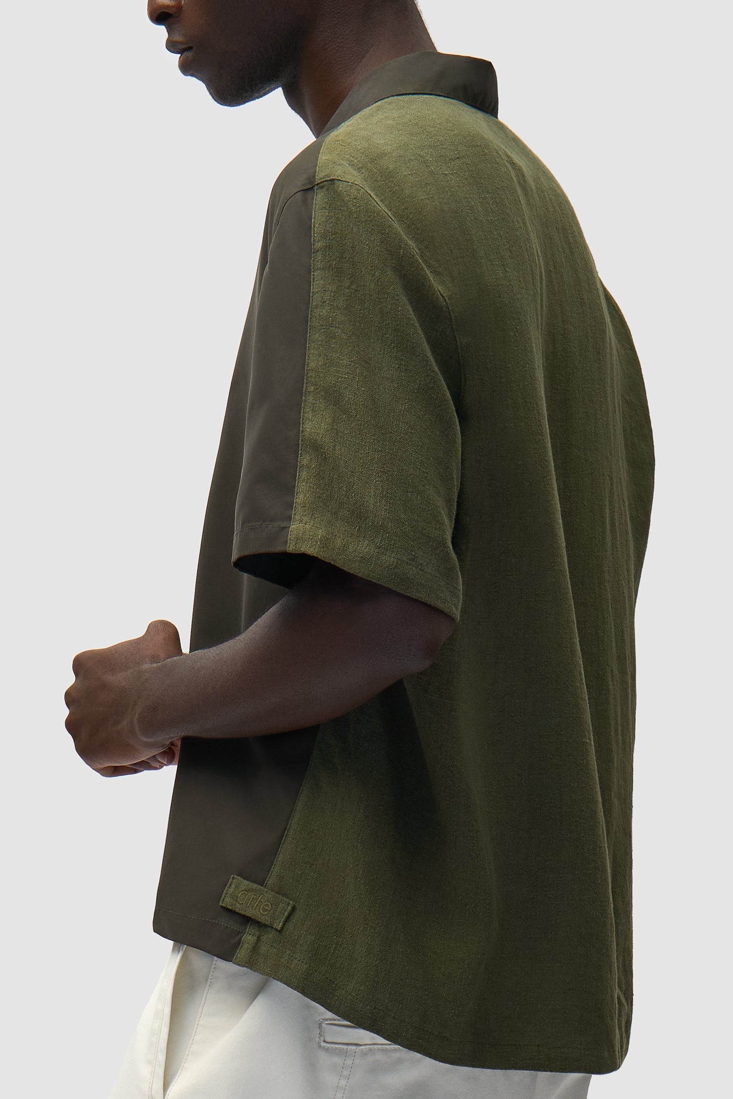 Chemise en lin et nylon - Vert