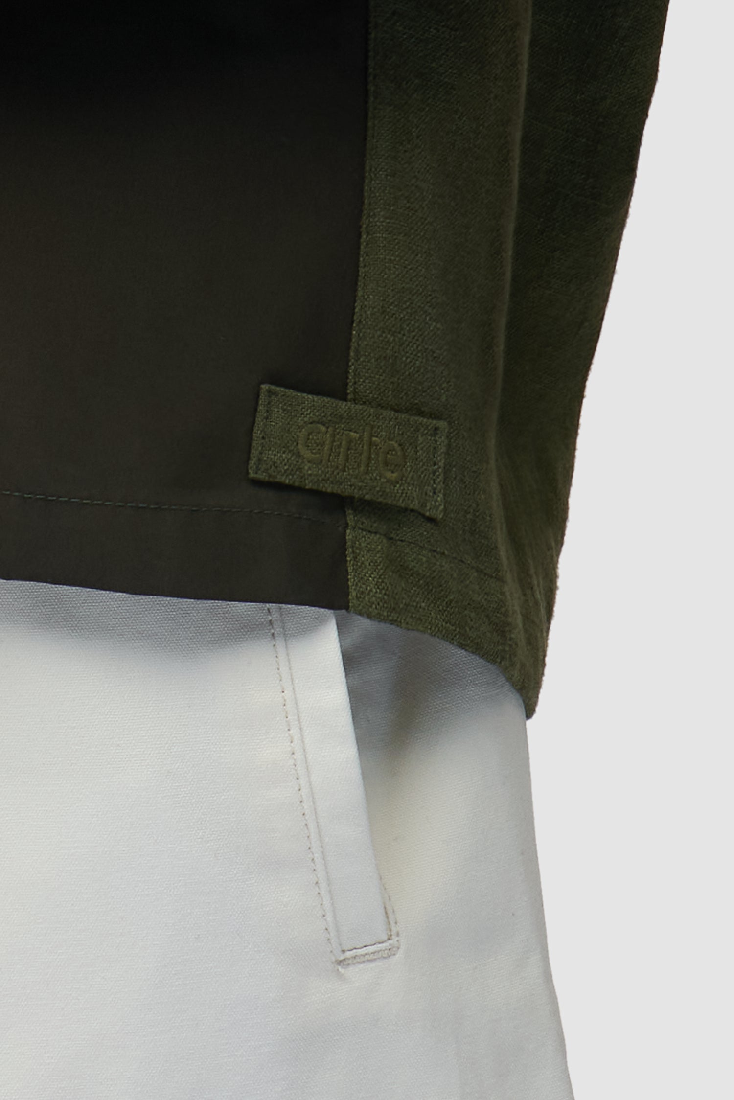 Chemise en lin et nylon - Vert