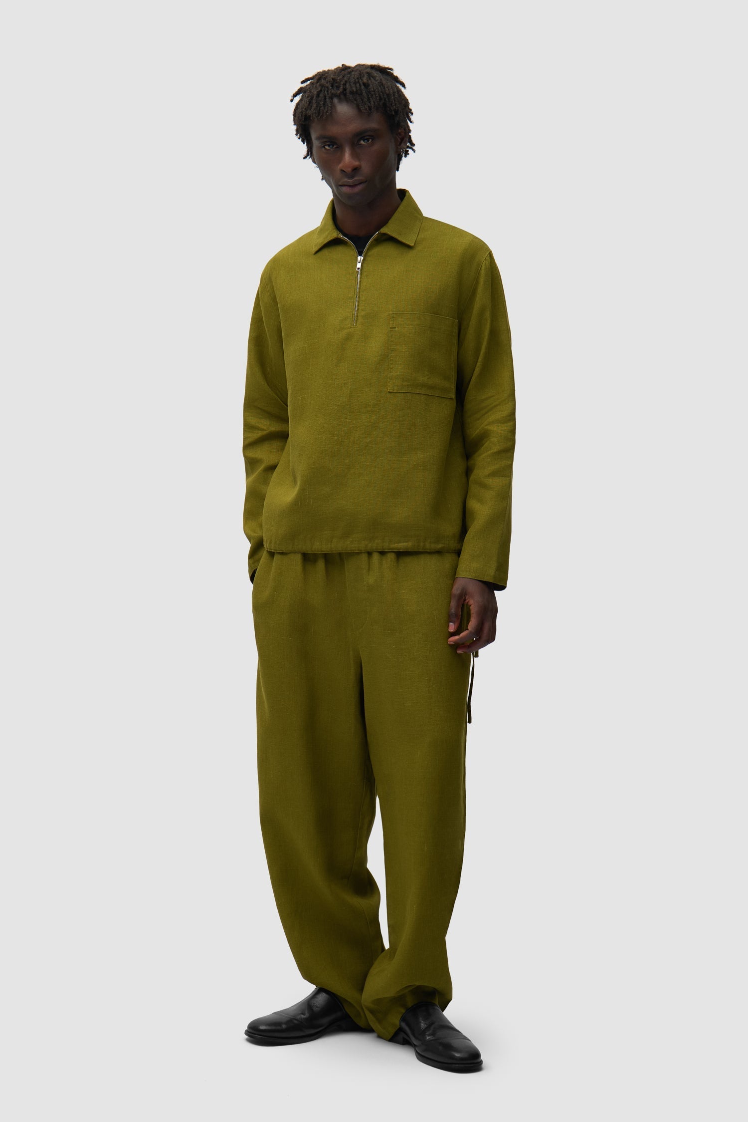 Pantalon en lin - Vert