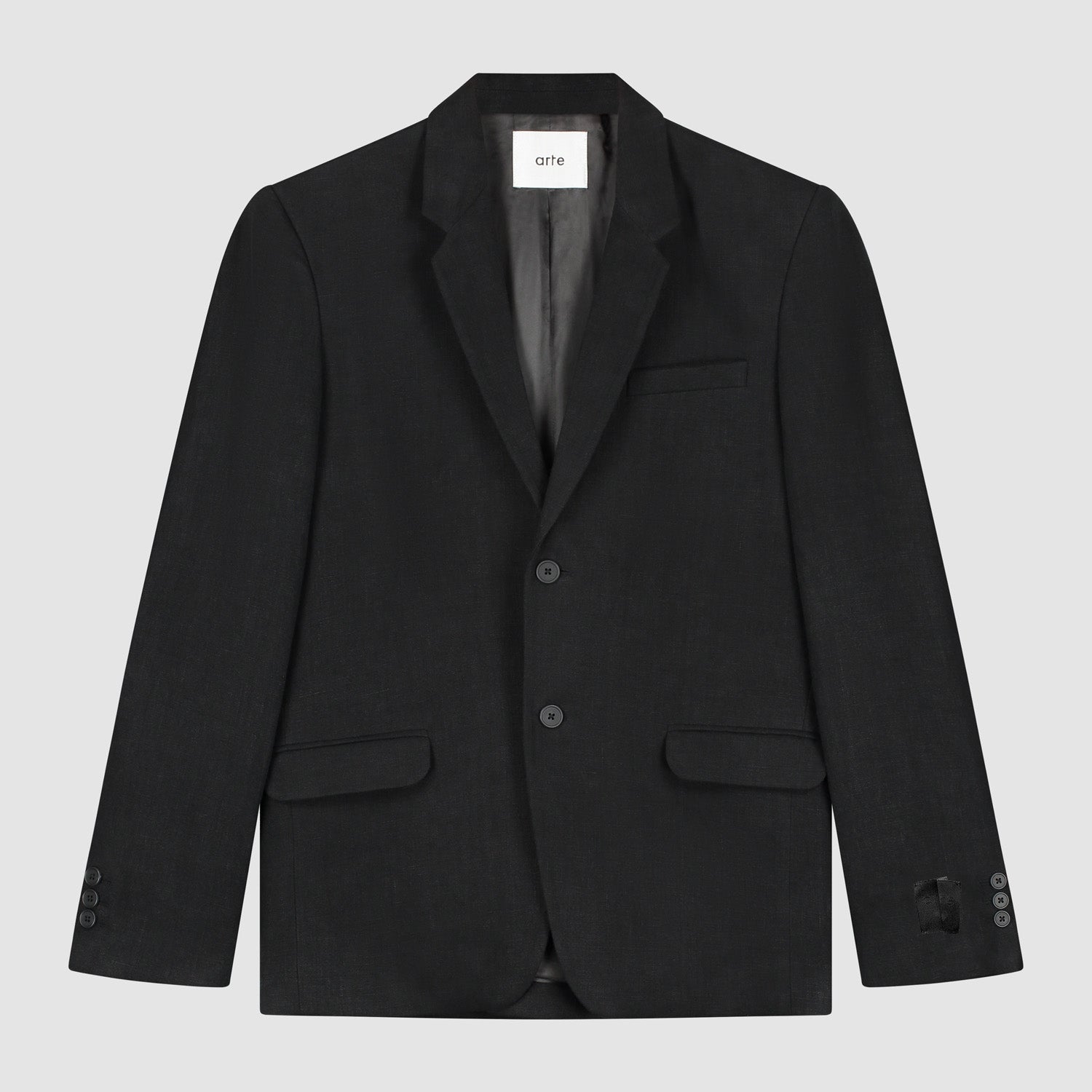 Veste de costume en lin - Noir