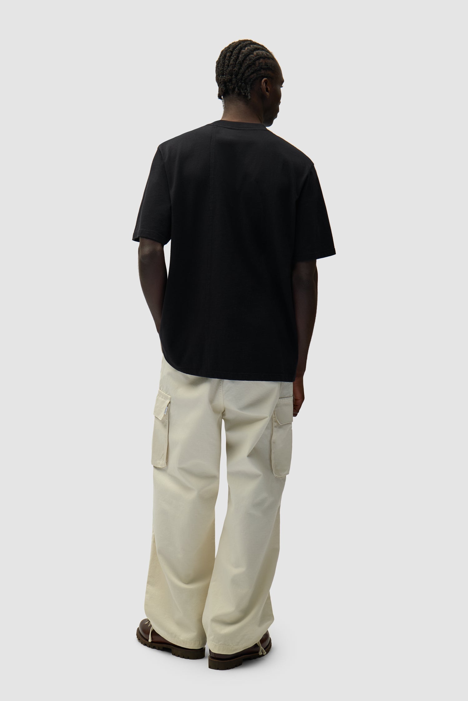 Pantalon cargo en ribstop - Crème