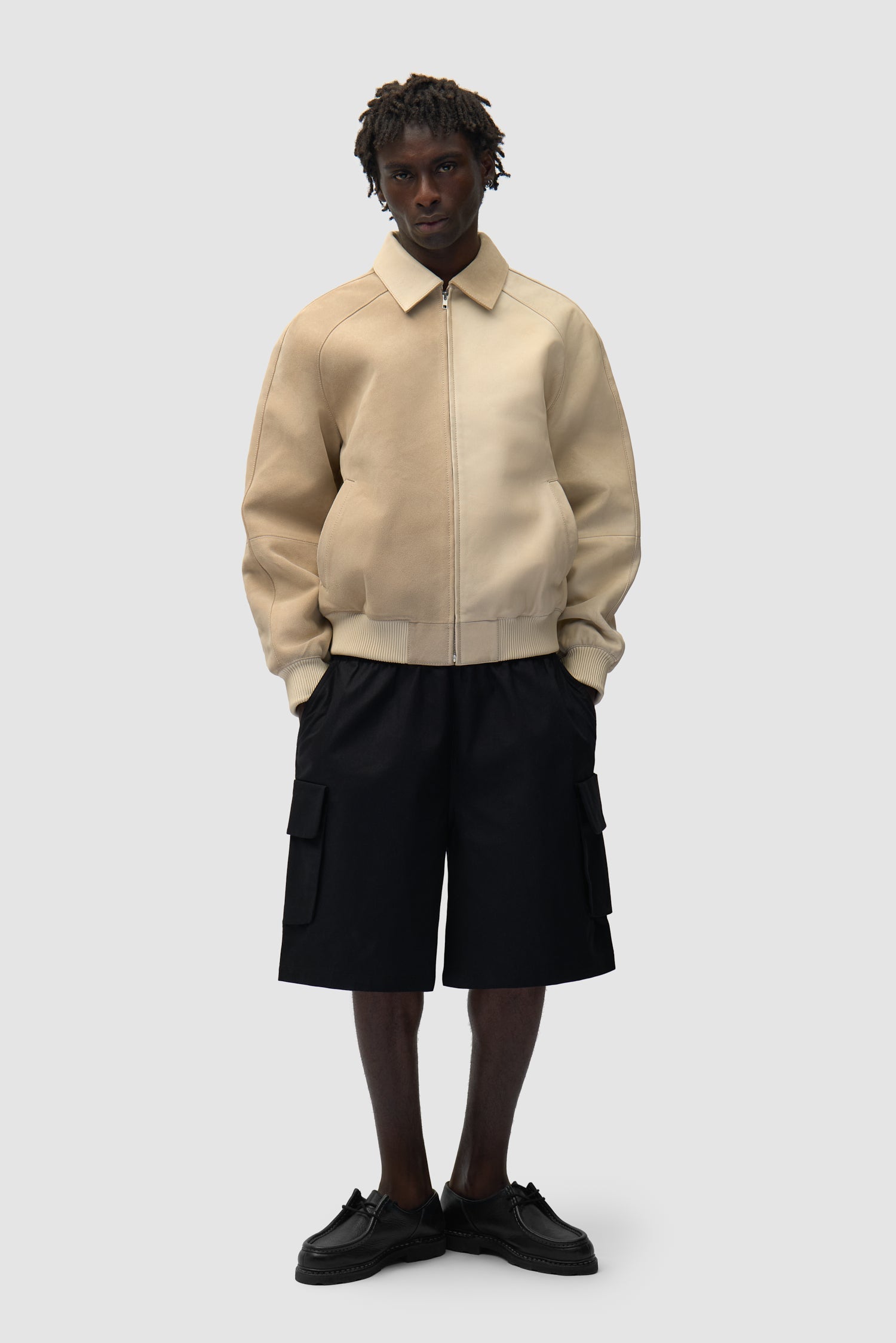 Veste multi cuir - Crème