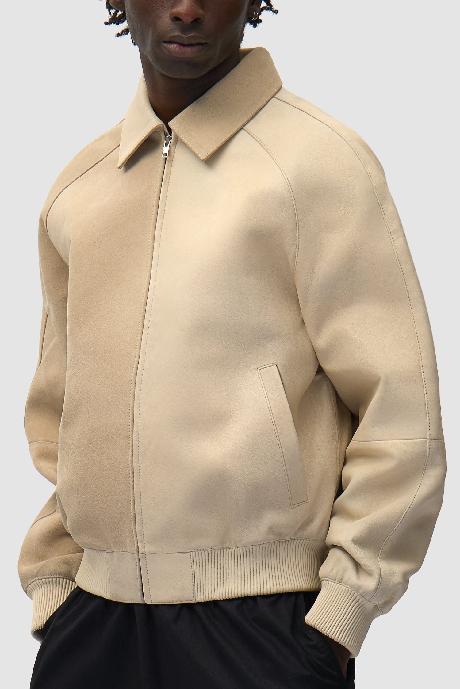 Veste multi cuir - Crème