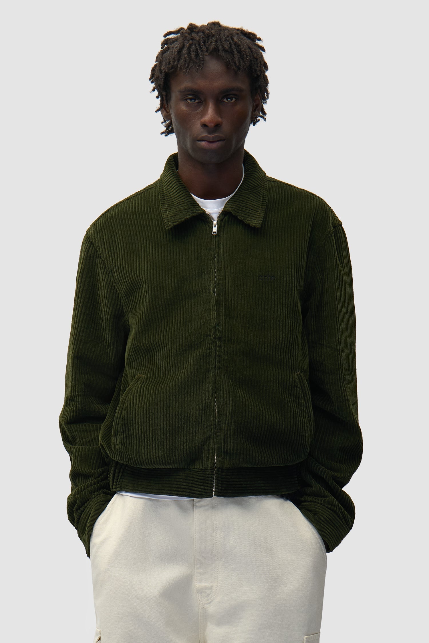 Veste en velours côtelé - Vert