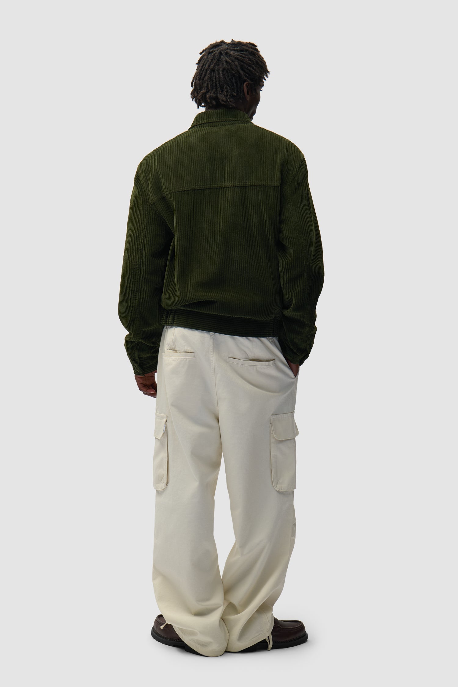 Veste en velours côtelé - Vert
