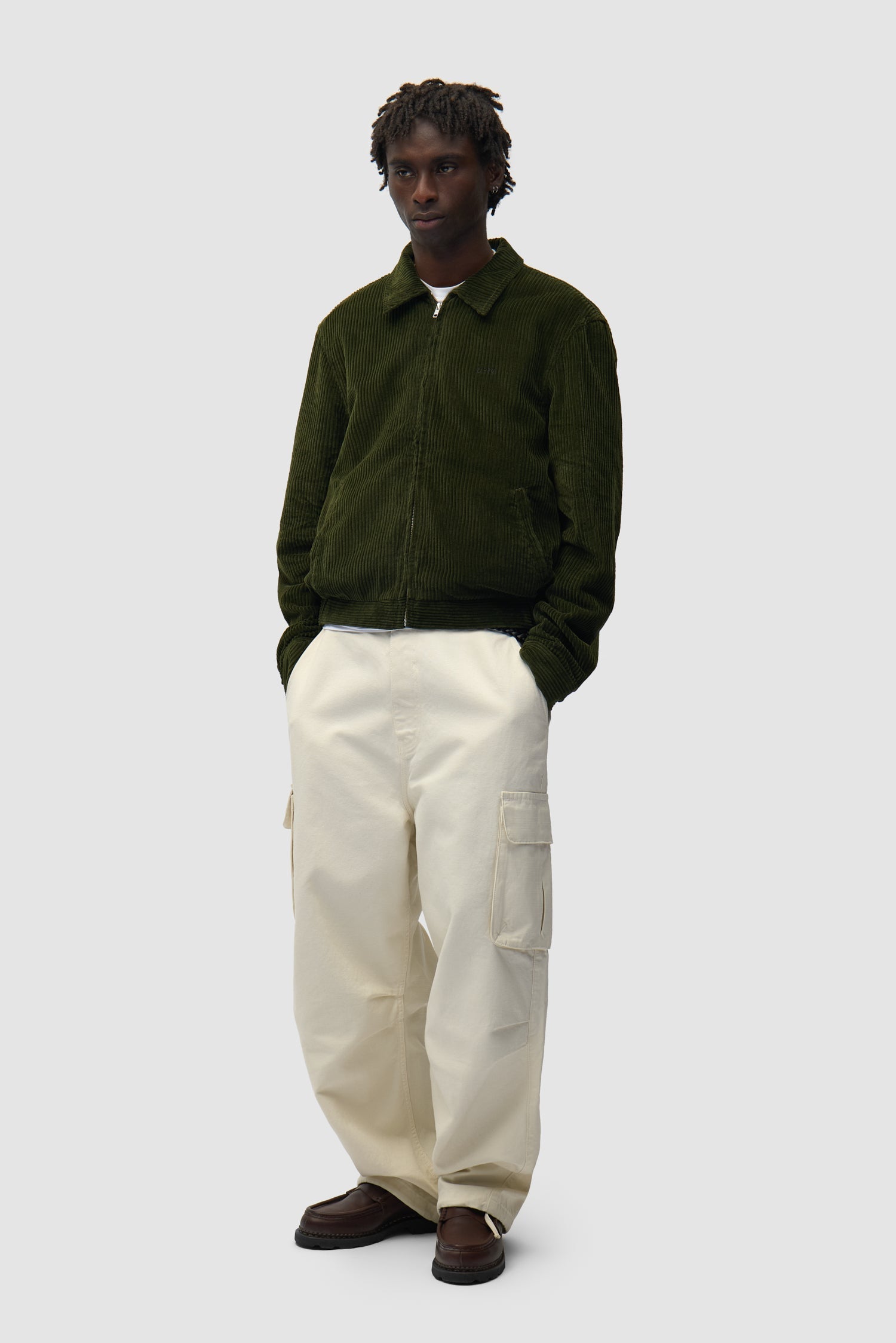 Veste en velours côtelé - Vert
