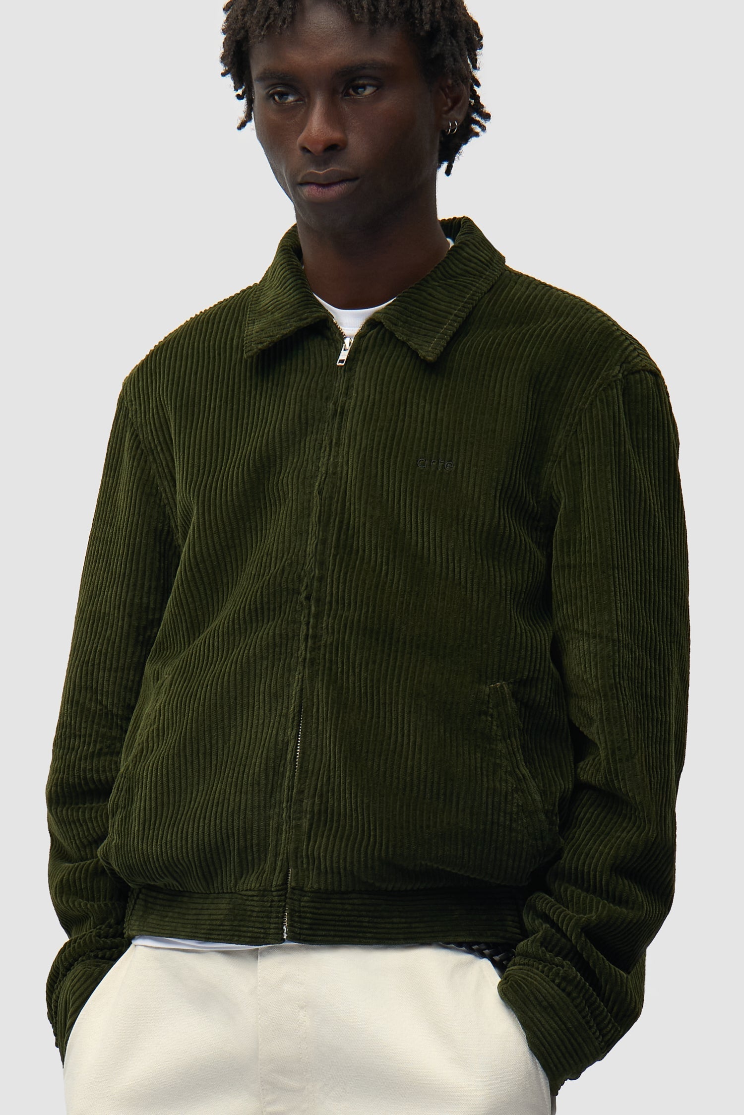 Veste en velours côtelé - Vert