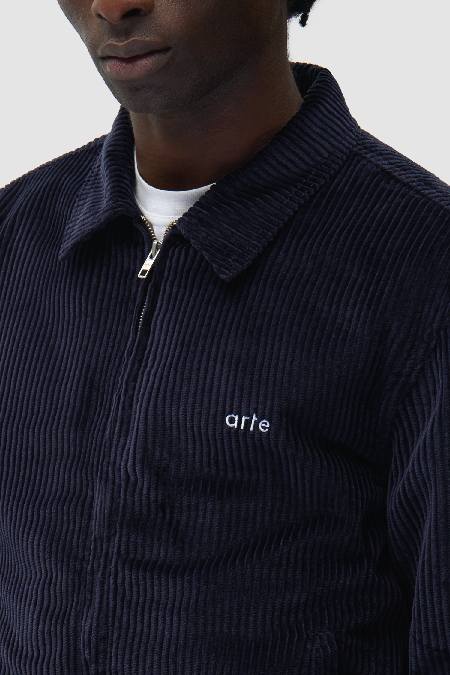 Veste en velours côtelé - Bleu marine
