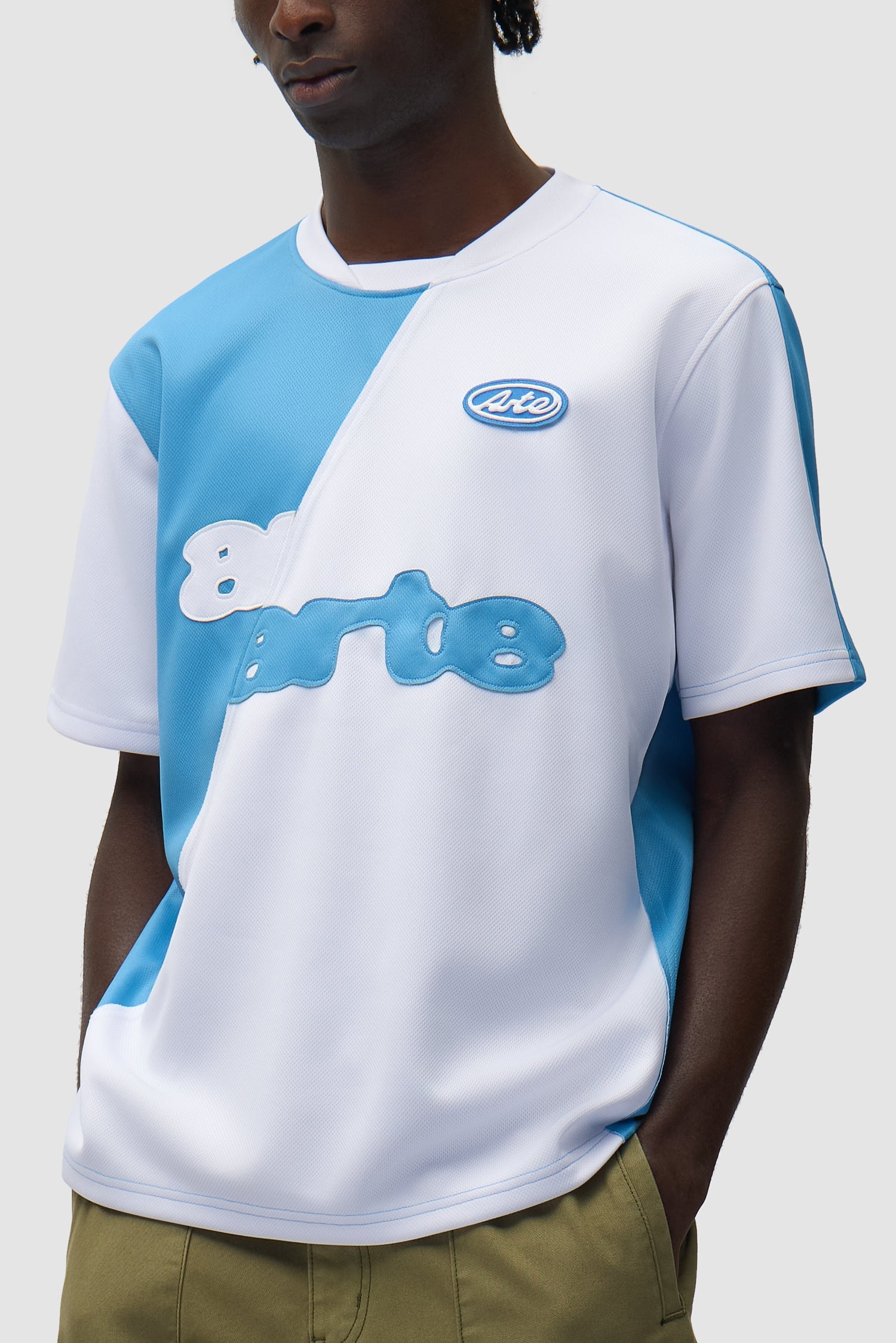T-shirt de football - Bleu/Blanc