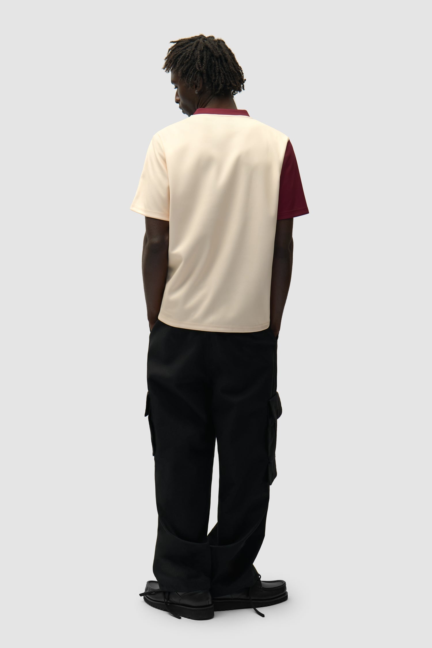 T-shirt de football - Bordeaux/Crème