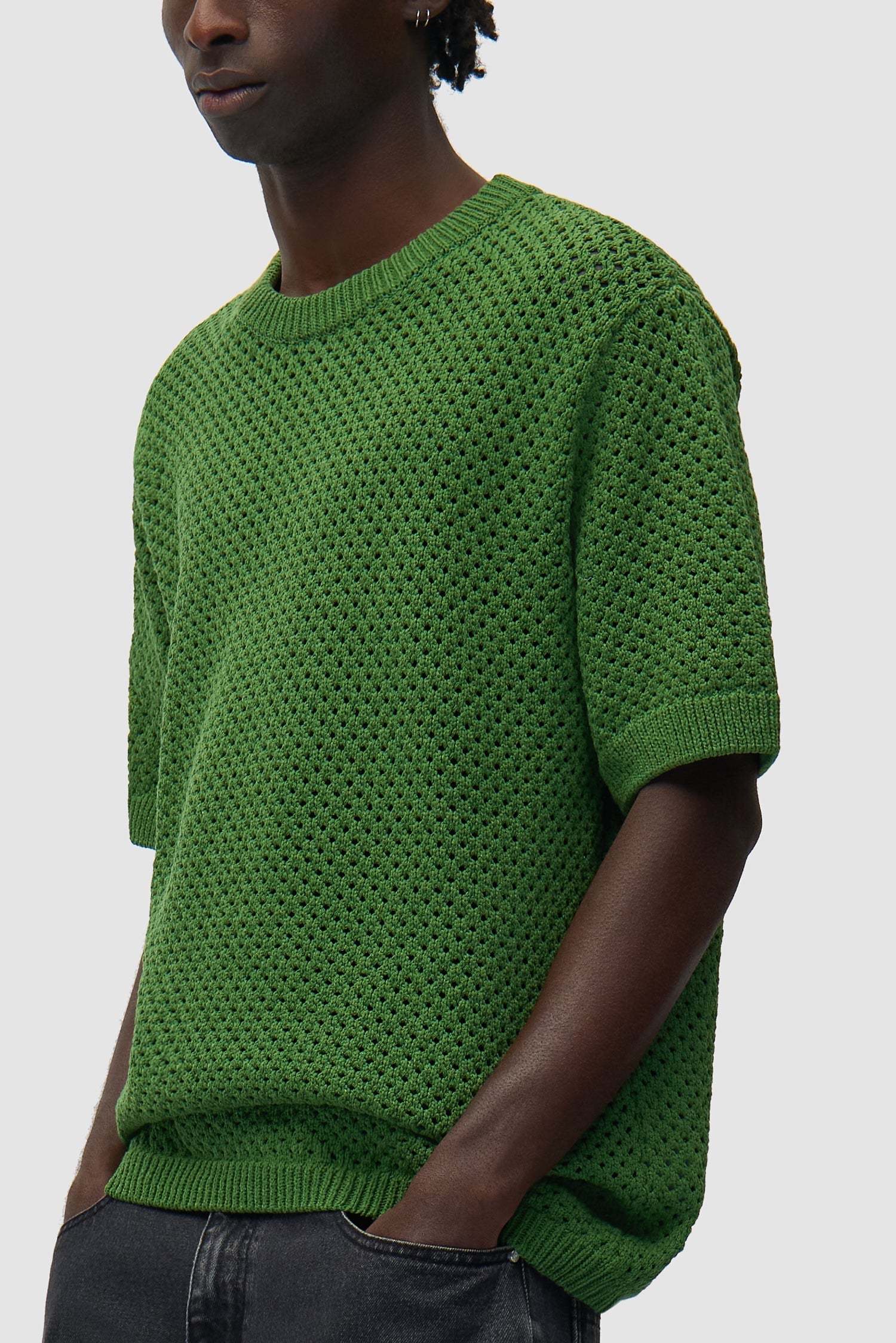 T-shirt au crochet - Vert